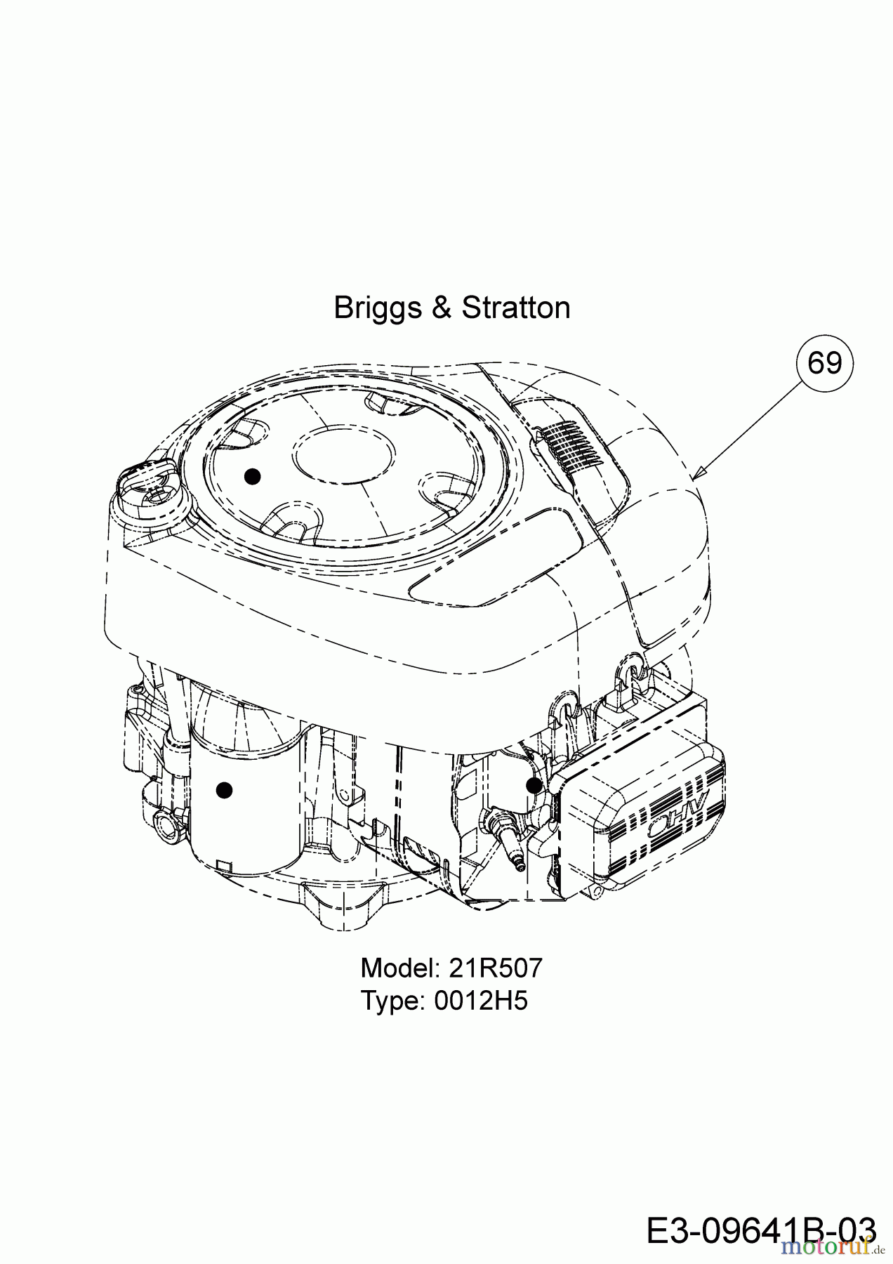  Cub Cadet Petrol mower self propelled XM3 KR84ES 12AE764U603 (2019) Engine Briggs & Stratton