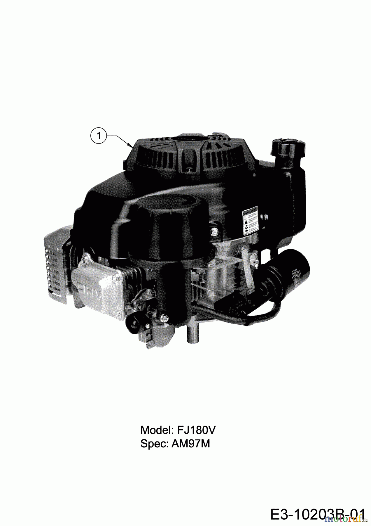  Cub Cadet Petrol mower self propelled XM3 ER53 12AQZBK2603 (2019) Engine Kawasaki