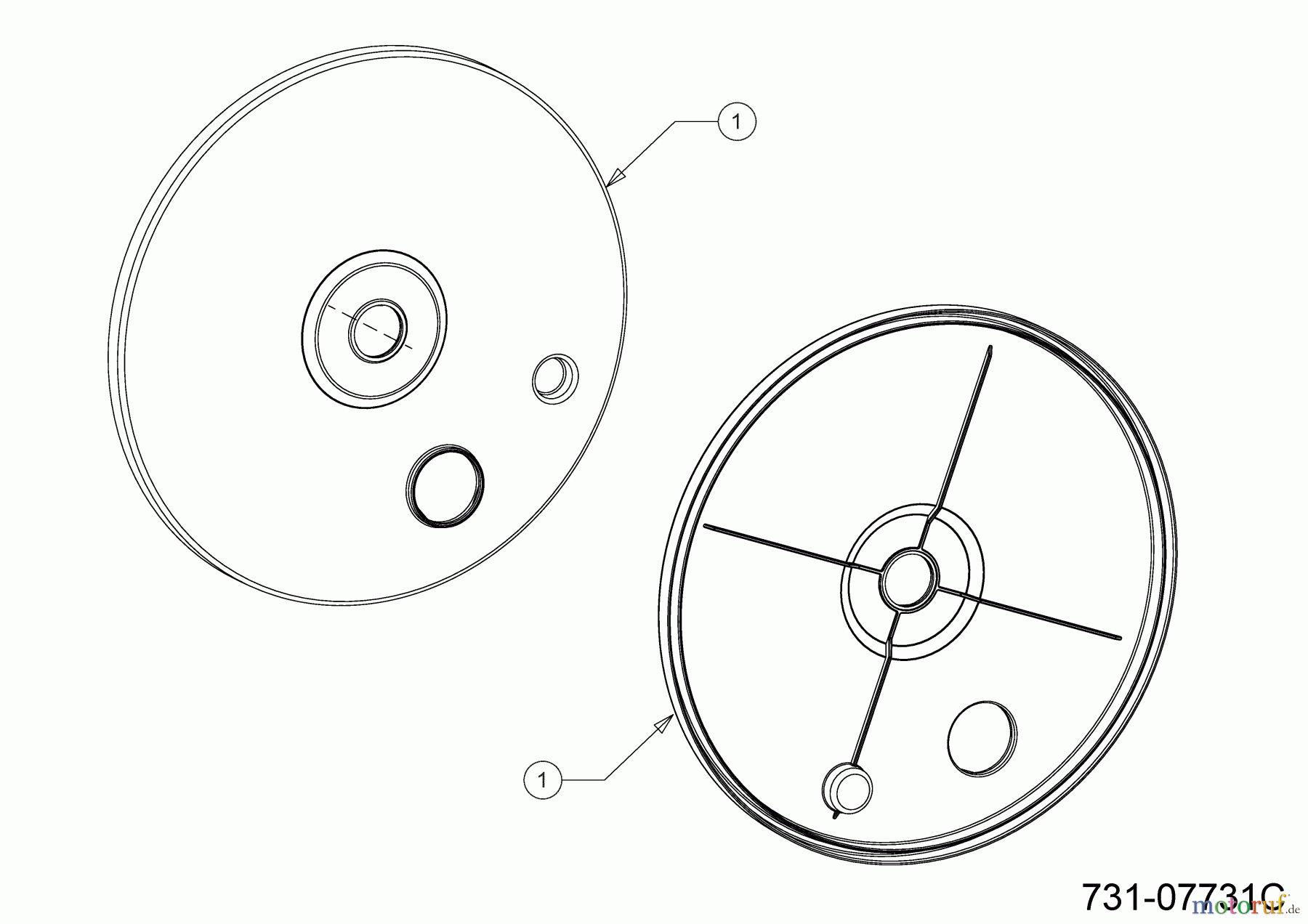  Cub Cadet Petrol mower self propelled LM3 DR53ES 12ECPVS7603 (2023) Wheel dust cover