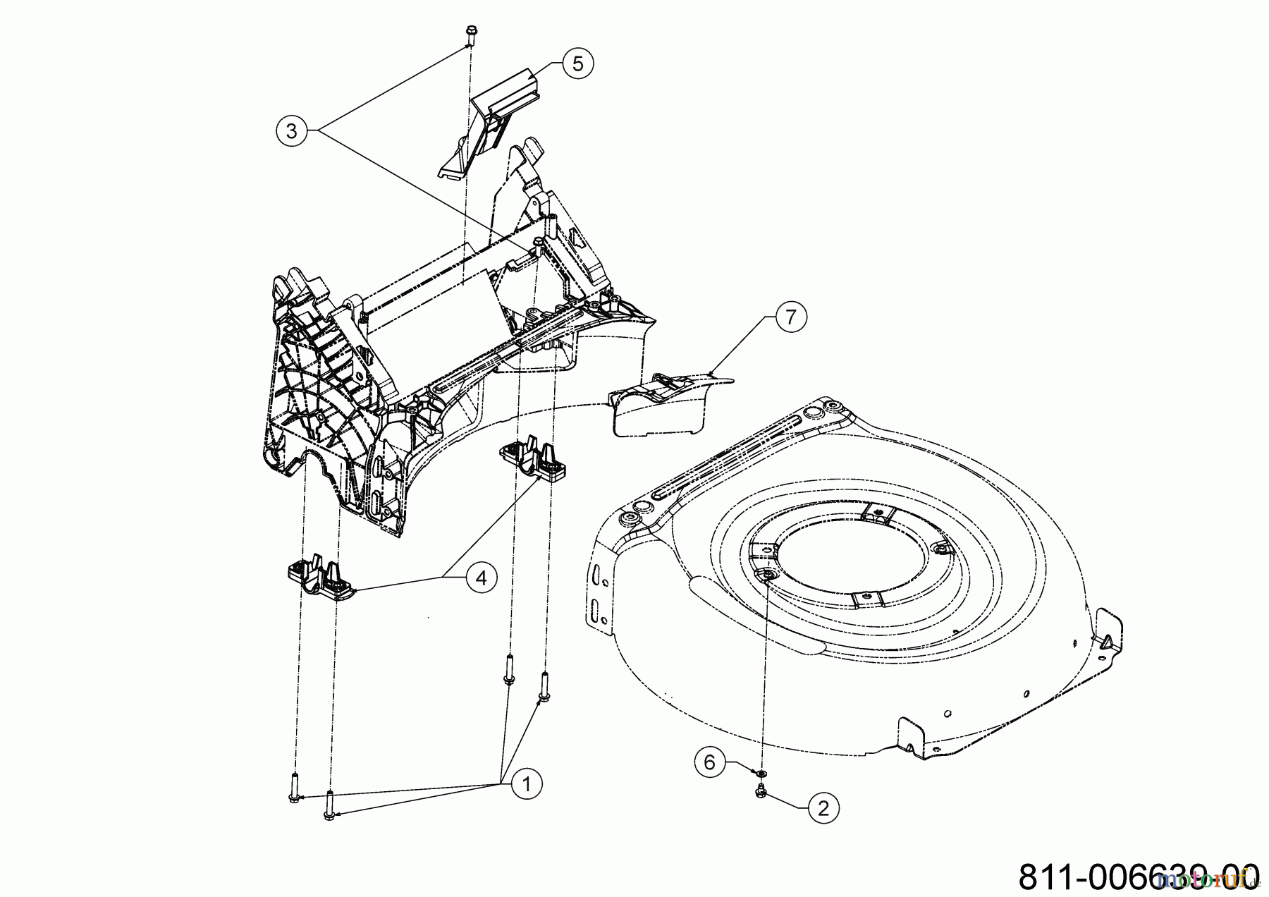  Cub Cadet Petrol mower LM1 DP53 11D-PTKC603 (2021) Axle Bearing