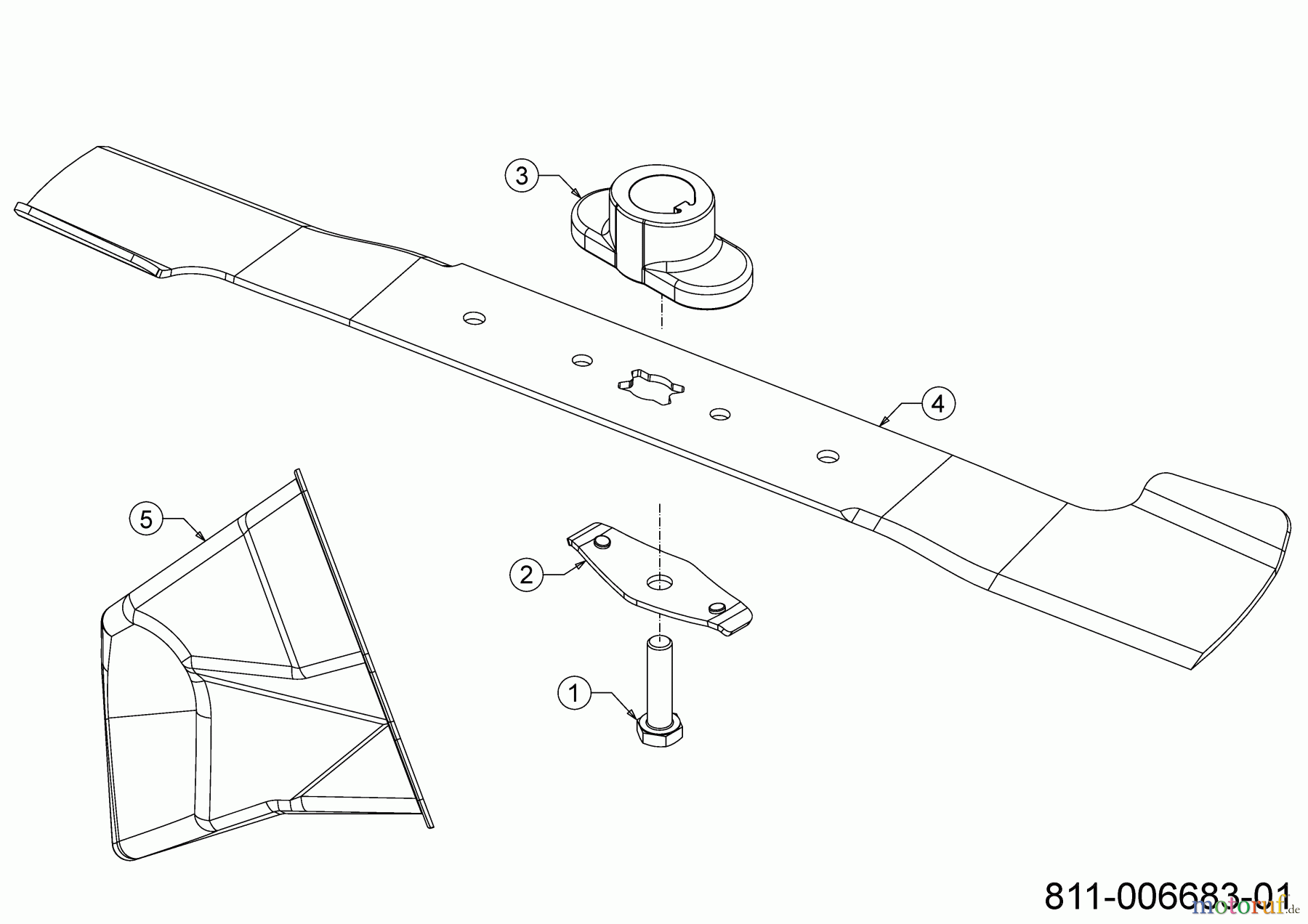  Cub Cadet Petrol mower LM1 DP53 11E-PTKC603 (2023) Blade, Blade adapter, Mulch plug