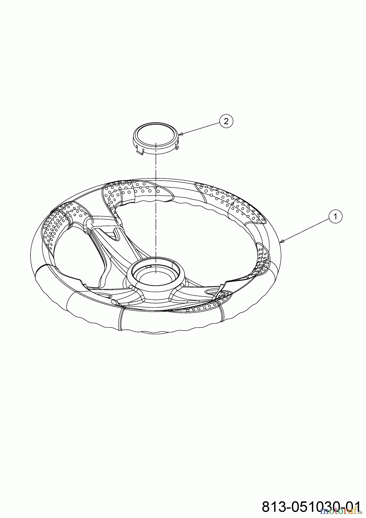  Cub Cadet E-Lawn tractors LR2 ES76 33BA27JD603 (2022) Steering wheel