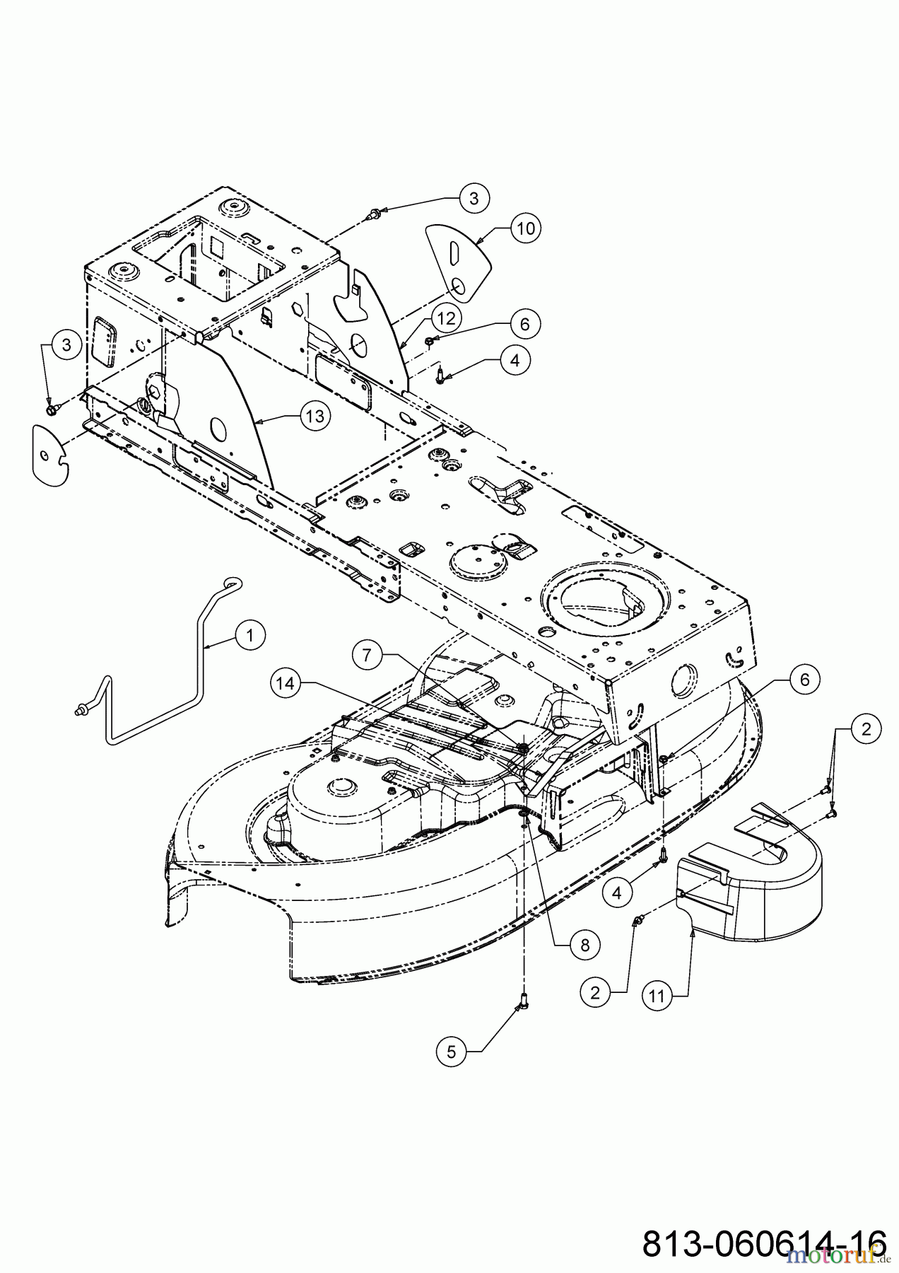  Cub Cadet Lawn tractors LT3 PS107 13BJ79DG603 (2021) Covers mowing deck G (42