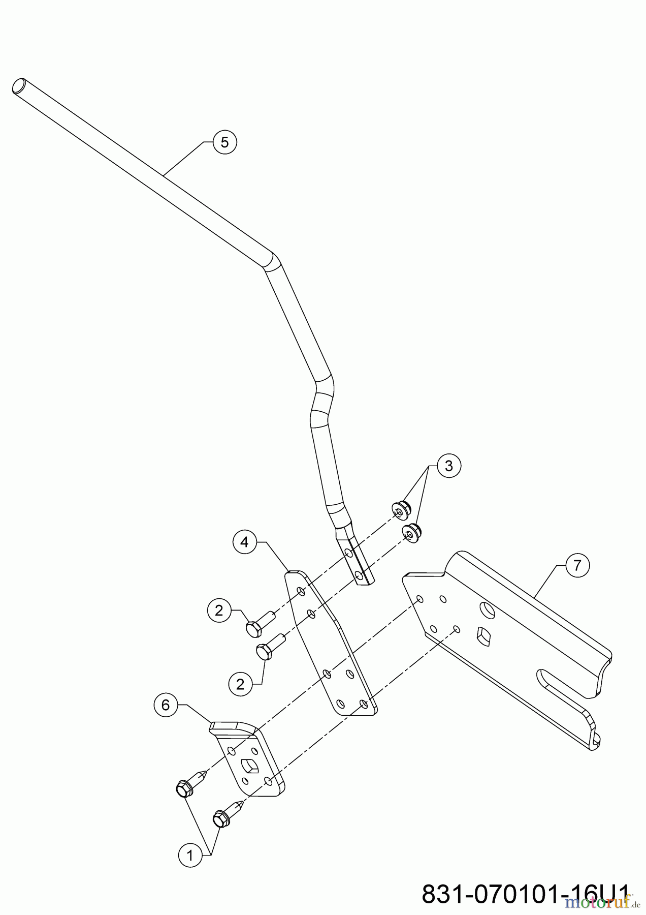  Cub Cadet Snow throwers XS3 76 TDE 31AY7EVZ603 (2023) Adjusting lever