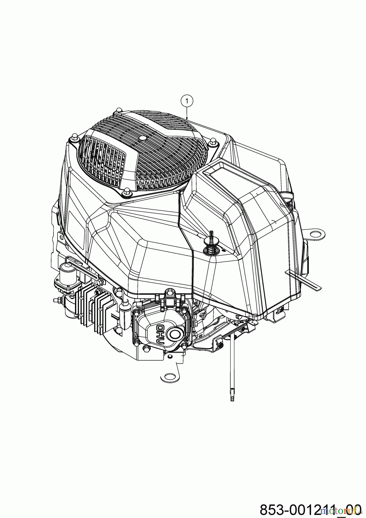  Cub Cadet Zero Turn XZ2  107I 17BWCBYS603 (2021) Engine