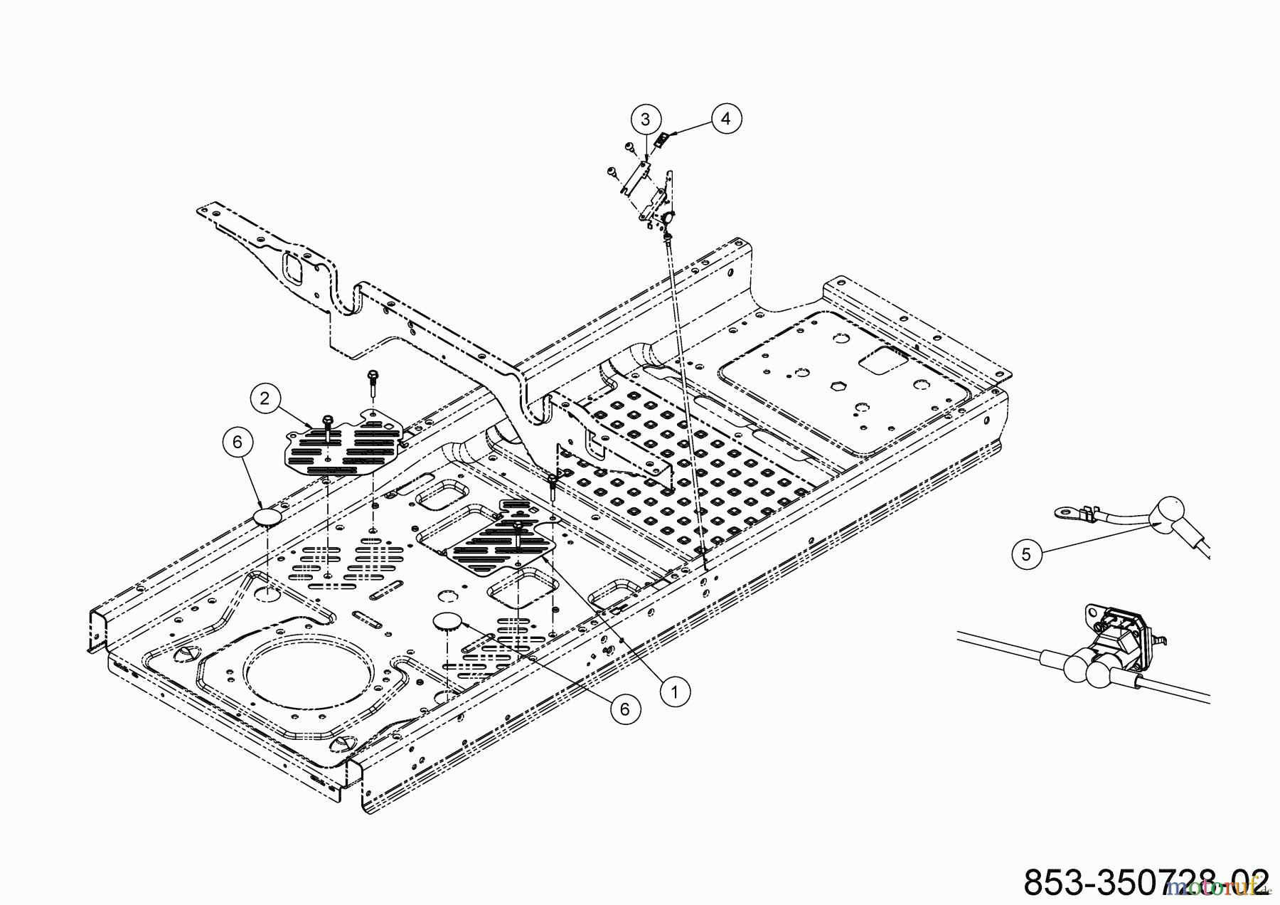  Cub Cadet Zero Turn XZ2  107I 17BWCBYS603 (2021) Bracket plates frame