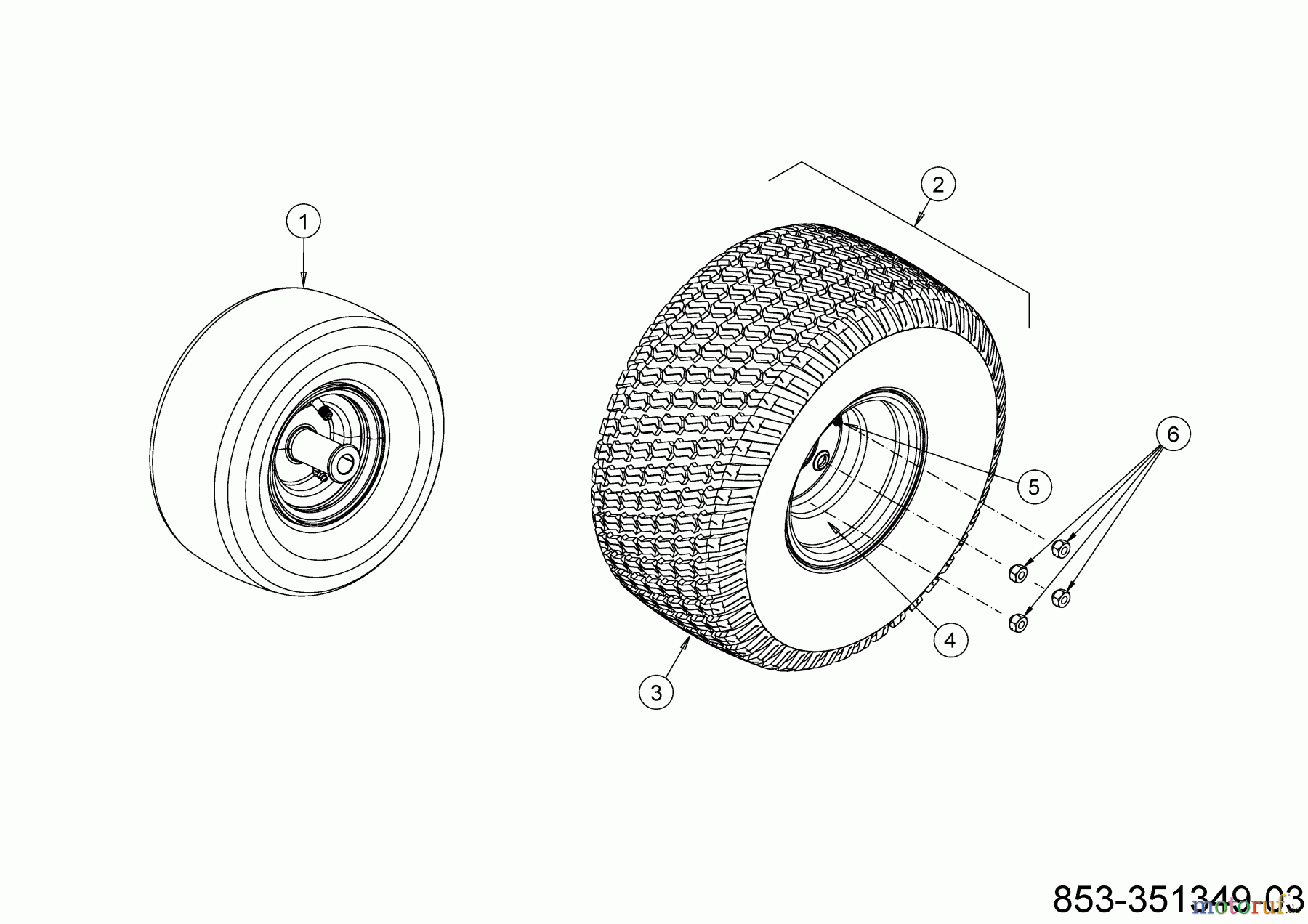  Cub Cadet Zero Turn XZ5 L127 17AIEACL603 (2023) Wheels