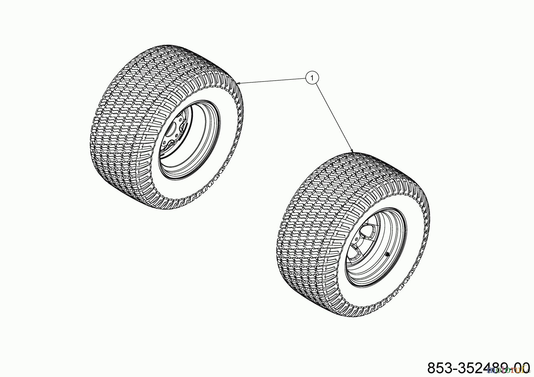  Cub Cadet Zero Turn XZ7 L152I ULTIMA 47ATAHA8603 (2022) Rear wheels