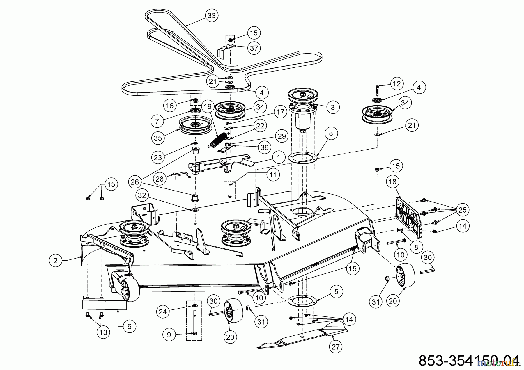  Cub Cadet Zero Turn XZ7 L152I ULTIMA 47ATAHA8603 (2021) Mowing deck