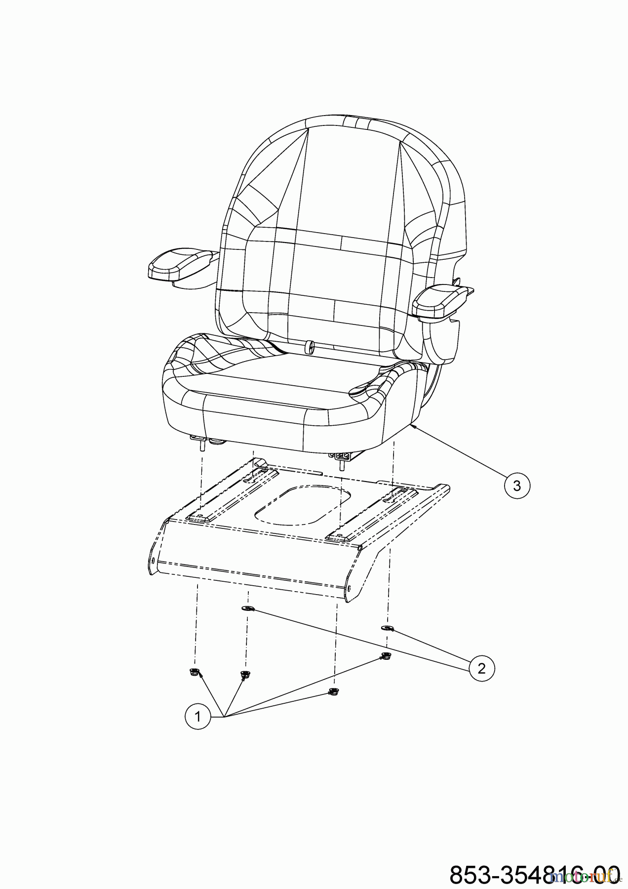  Cub Cadet Zero Turn XZ6 S127 17AIGGY2603 (2023) Seat