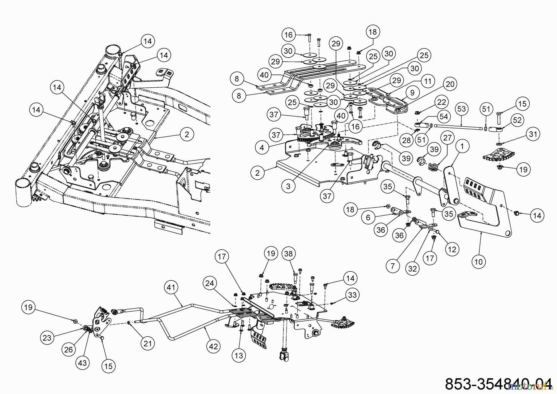  Cub Cadet Zero Turn XZ6 S117 17AIGBYN603 (2023) Steering