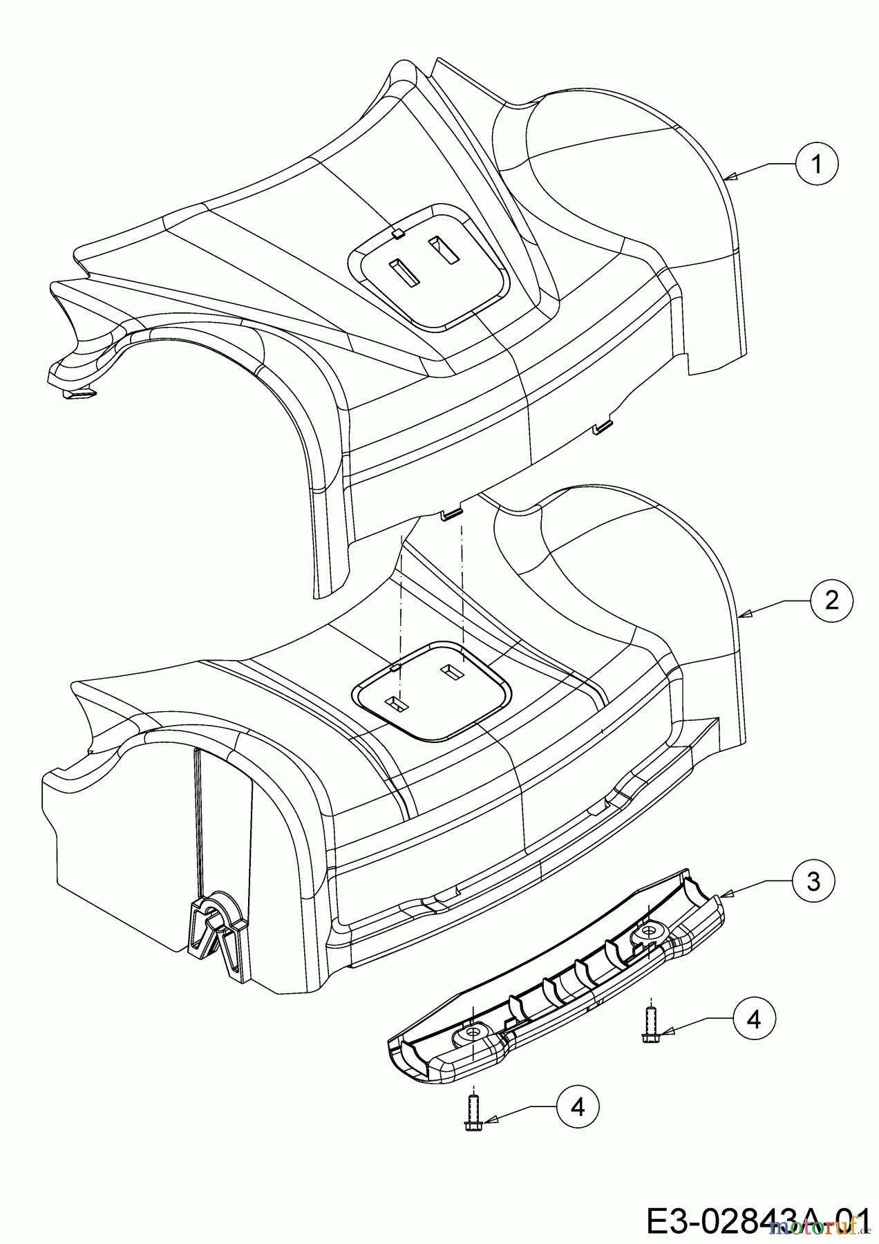  Cub Cadet Petrol mower self propelled LM3 CR46S 12DBTV5E603 (2021) Cover front axle