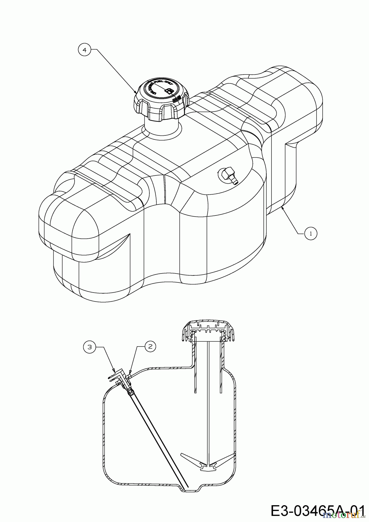  Cub Cadet Zero Turn XZ2 127 17BICBYQ603  (2021) Fuel tank