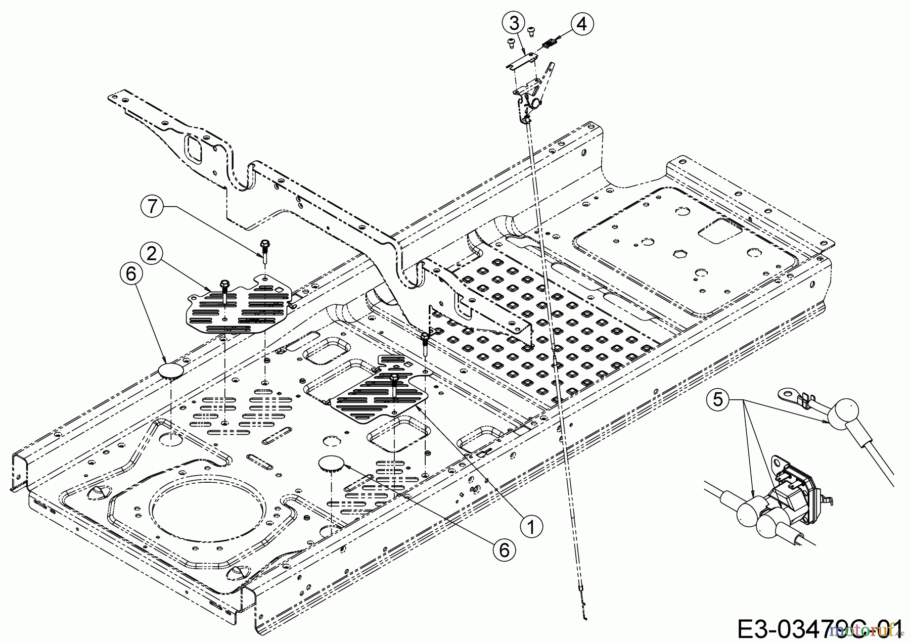  Cub Cadet Zero Turn XZ2 127 17BICBYQ603  (2021) Bracket plates frame