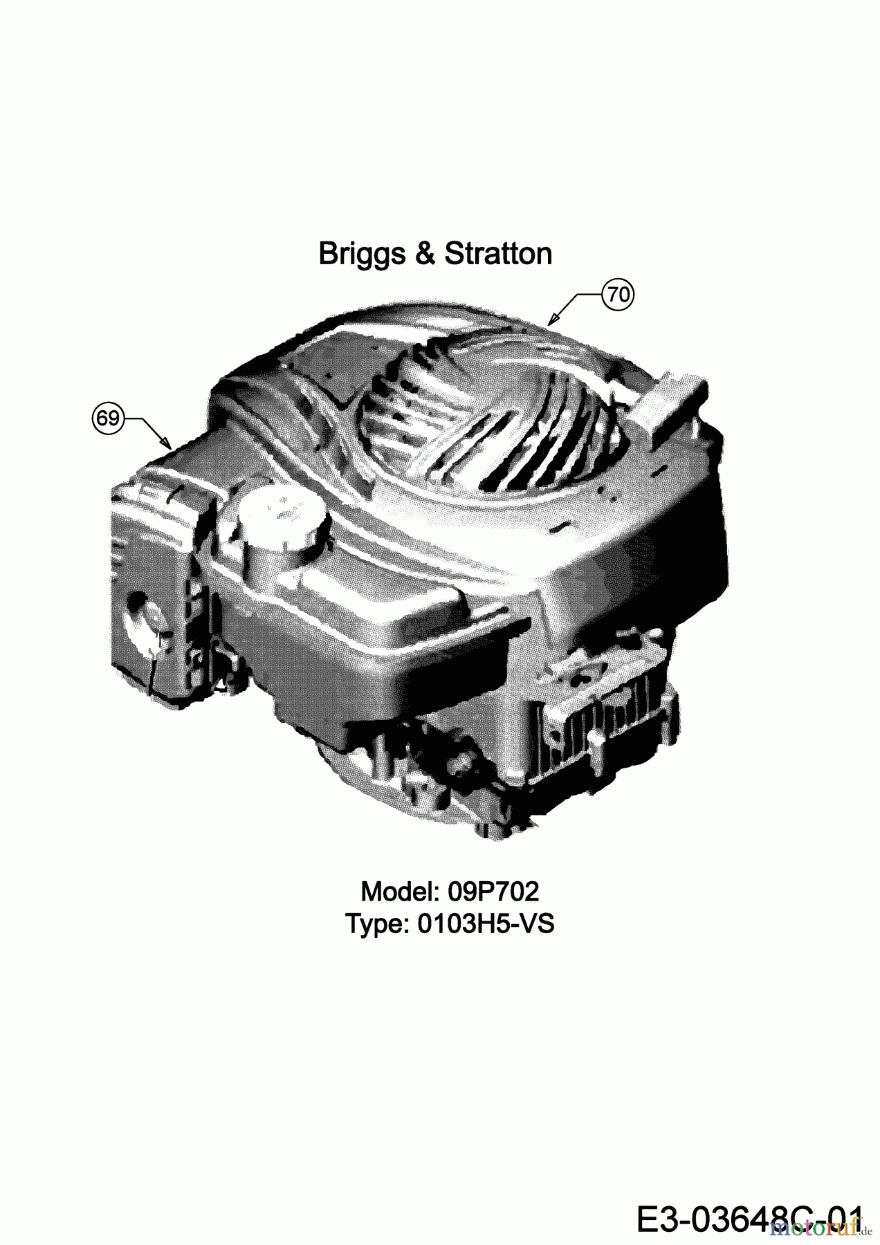  Cub Cadet Petrol mower self propelled LM3 CR46S 12EBTV5E603 (2022) Engine Briggs & Stratton