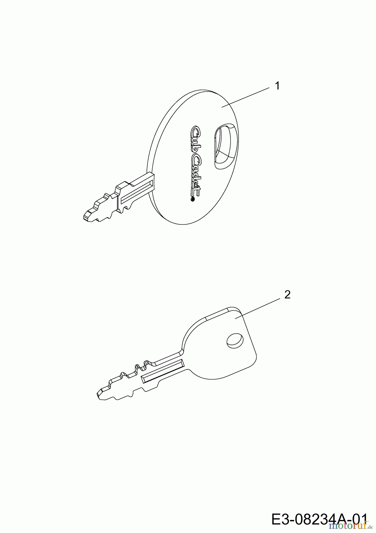  Cub Cadet Zero Turn XZ3 122 17CIDGHB603  (2021) Ignition key