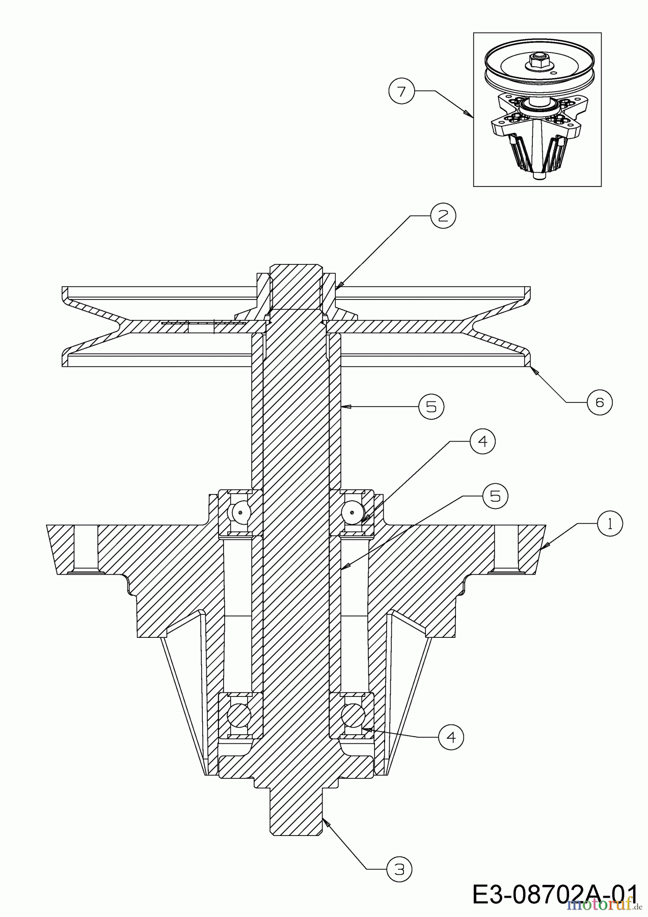  Cub Cadet Lawn tractors LT3 PS107 13AJ79DS603 (2022) Spindle 618-06991