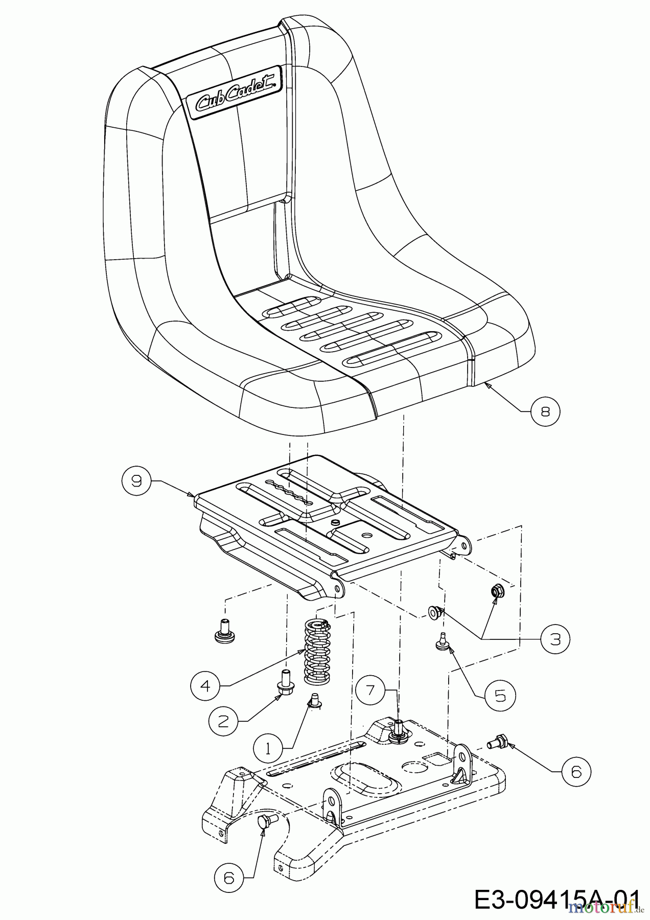  Cub Cadet E-Lawn tractors LR2 ES76 33AA27JD603 (2021) Seat