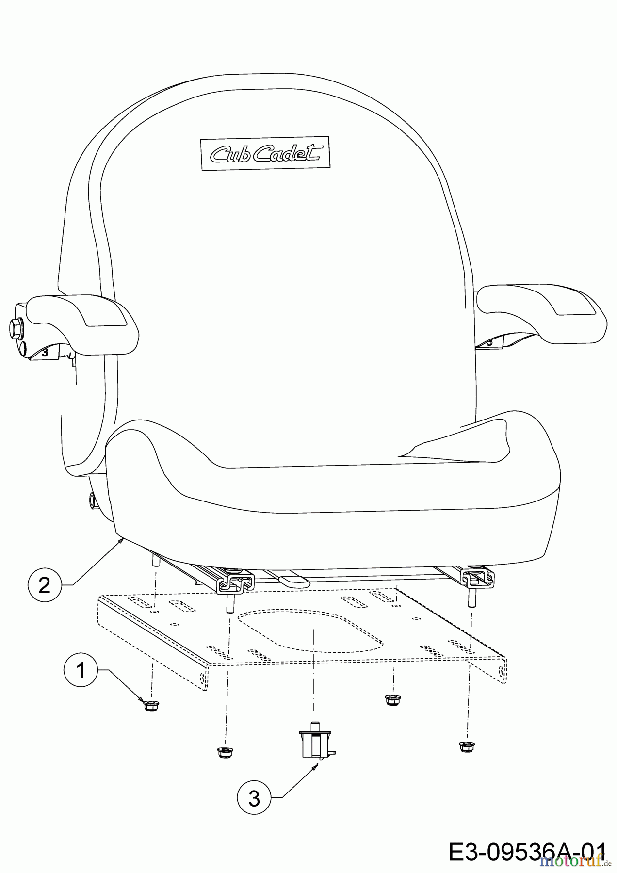  Cub Cadet Zero Turn XZ3 122 47AIDGHB603 (2022) Seat