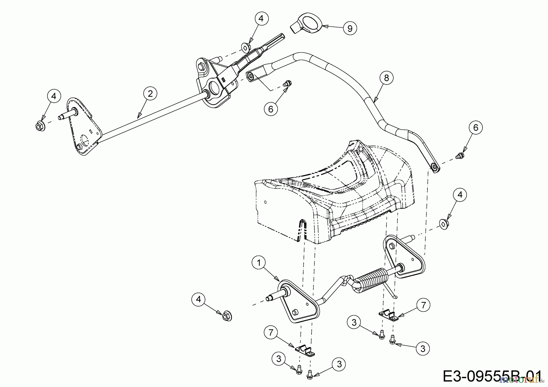  Cub Cadet Petrol mower LM1 AP46 11B-TQMG603 (2021) Axles, Height adjustment