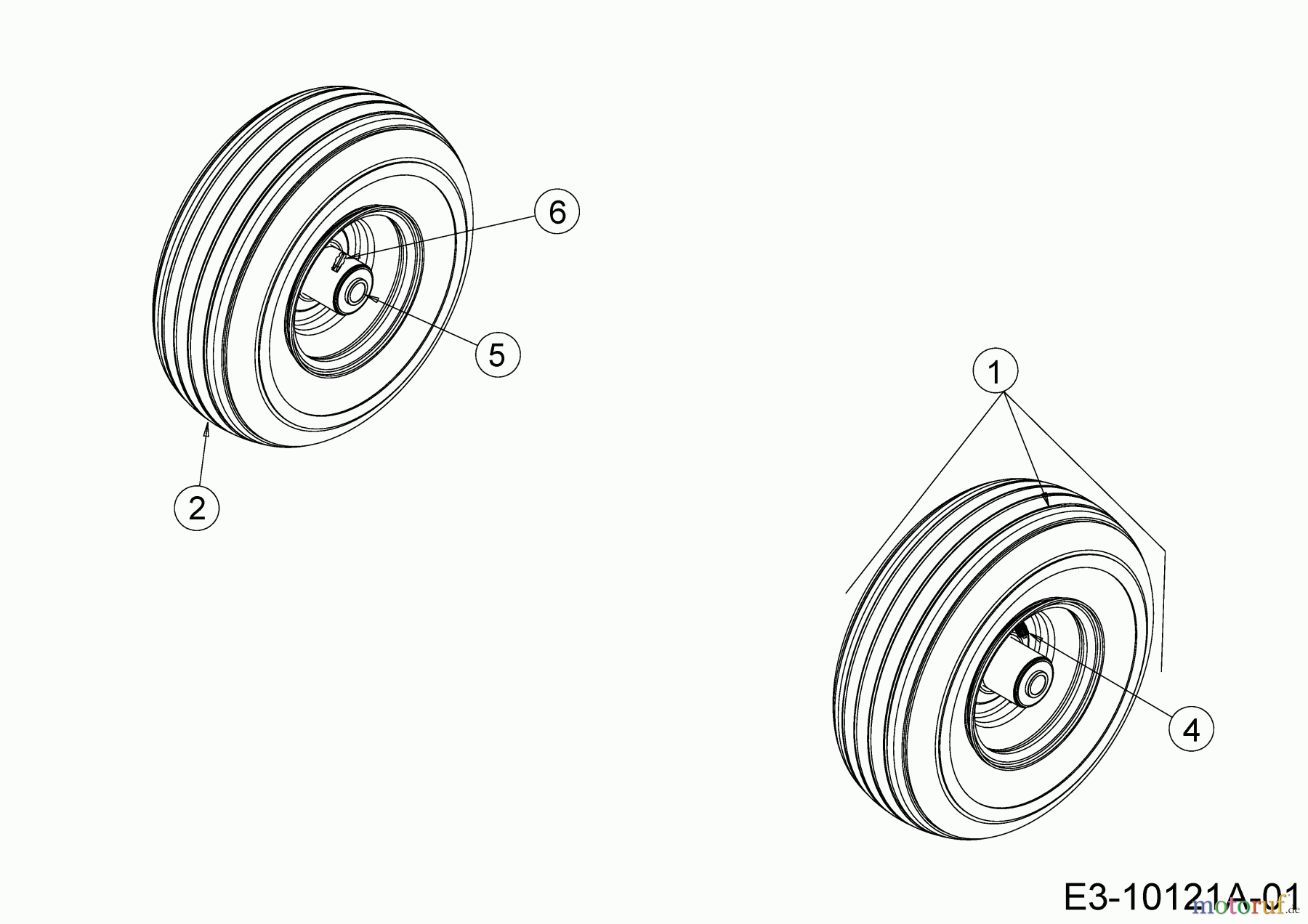  Cub Cadet Zero Turn XZ3 122 47AIDGHB603 (2022) Front wheels 13x5