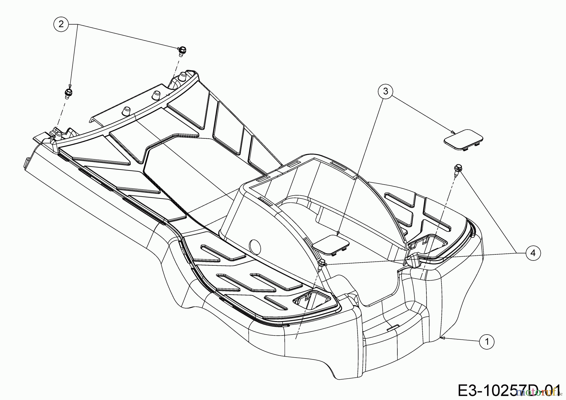  Cub Cadet E-Lawn tractors LR2 ES76 33BA27JD603 (2022) Foot plate