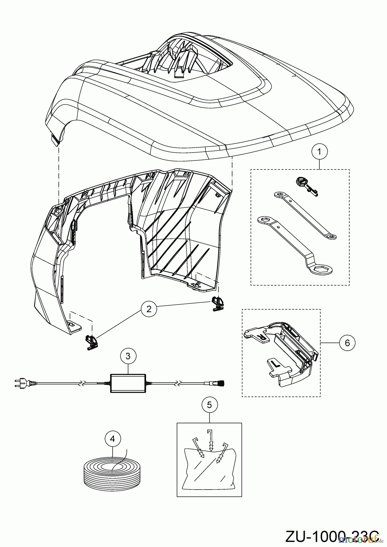  Cub Cadet Robotic lawn mower XR5 1000 22AKFEFA603 (2022) Accessories, parts kits