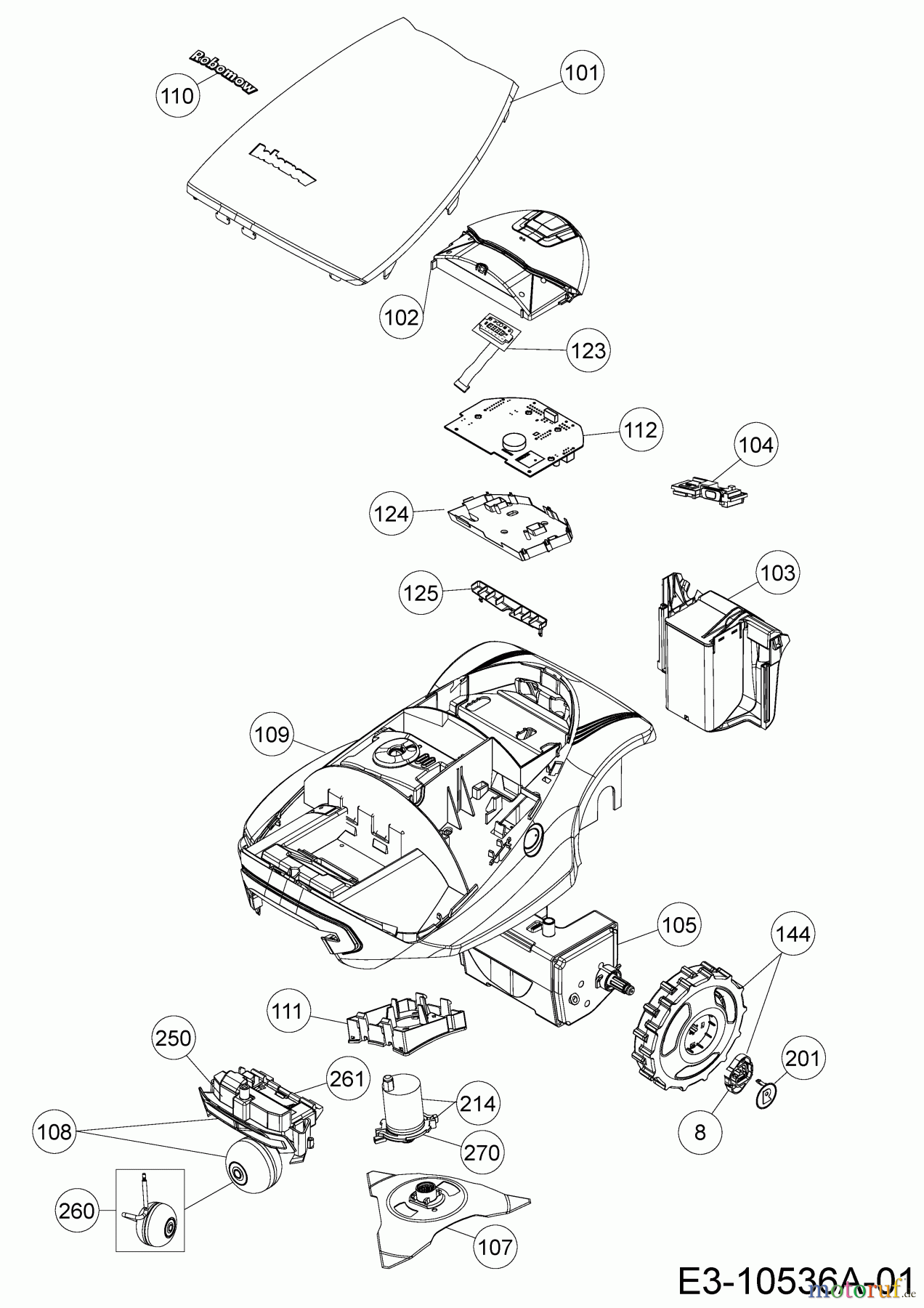  Robomow Robotic lawn mower RC304 PRO 22ACBA-D619  (2019) Basic machine