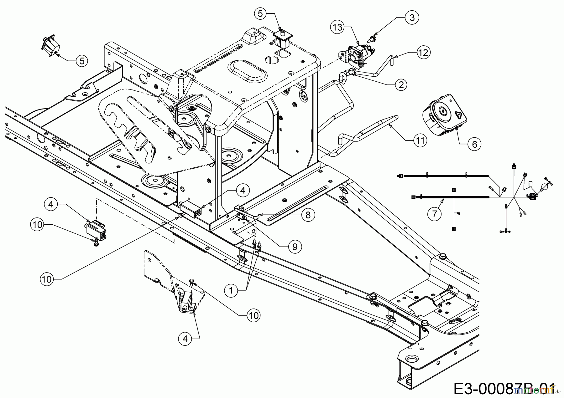  Wolf-Garten Lawn tractors Scooter Pro 13A726HD650  (2020) Electric parts