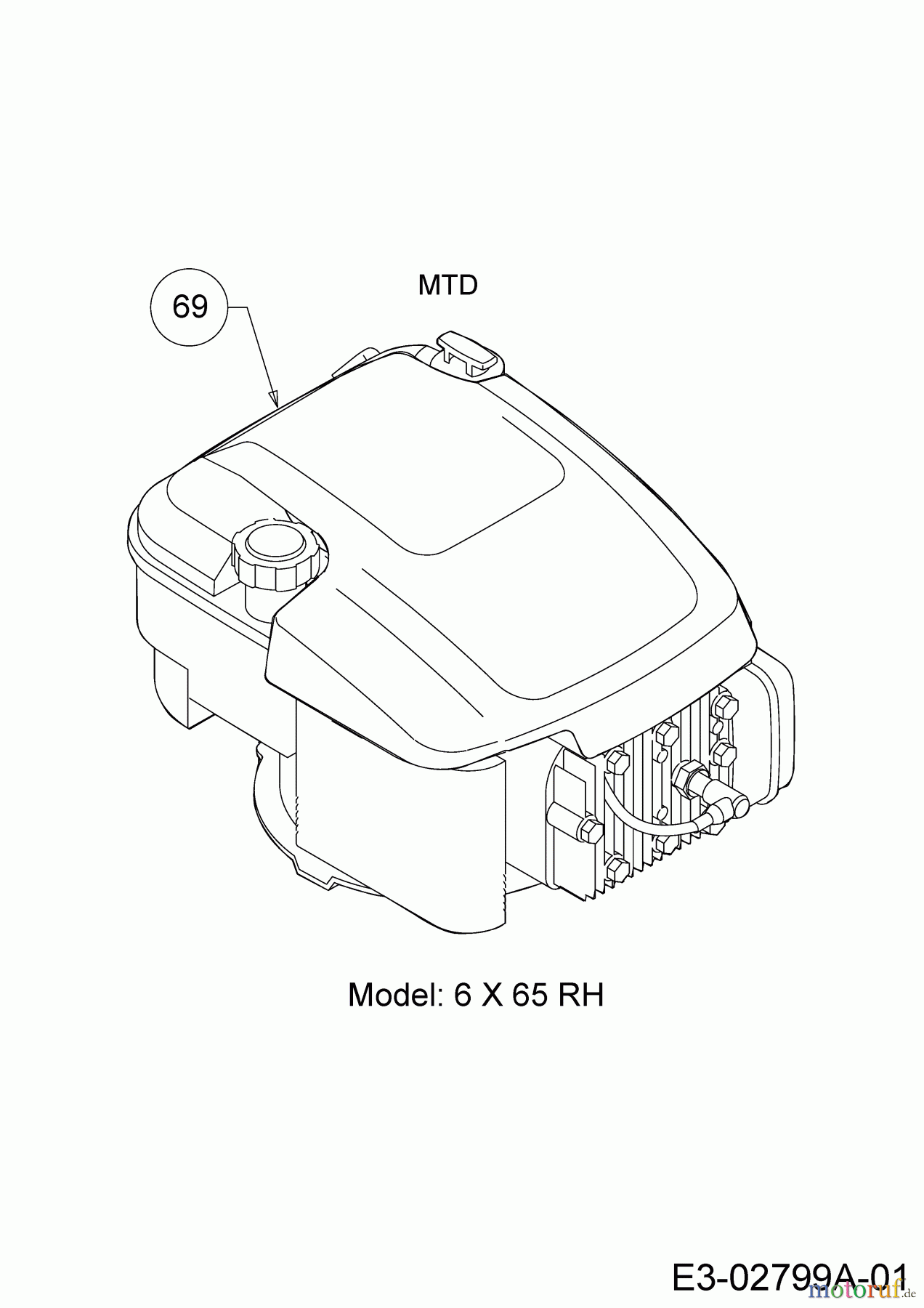  Wolf-Garten Petrol mower Expert 460 11A-TUKC650  (2016) Engine MTD