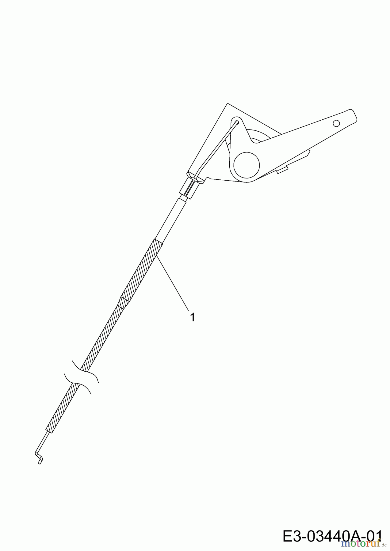  Wolf-Garten Lawn tractors Expert 107.180 H 13AG93WG650  (2014) Throttle cable