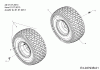 Wolf-Garten Expert 105.165 A 13HN90WN650 (2015) Spareparts Rear wheels 20x8 from 01.07.13