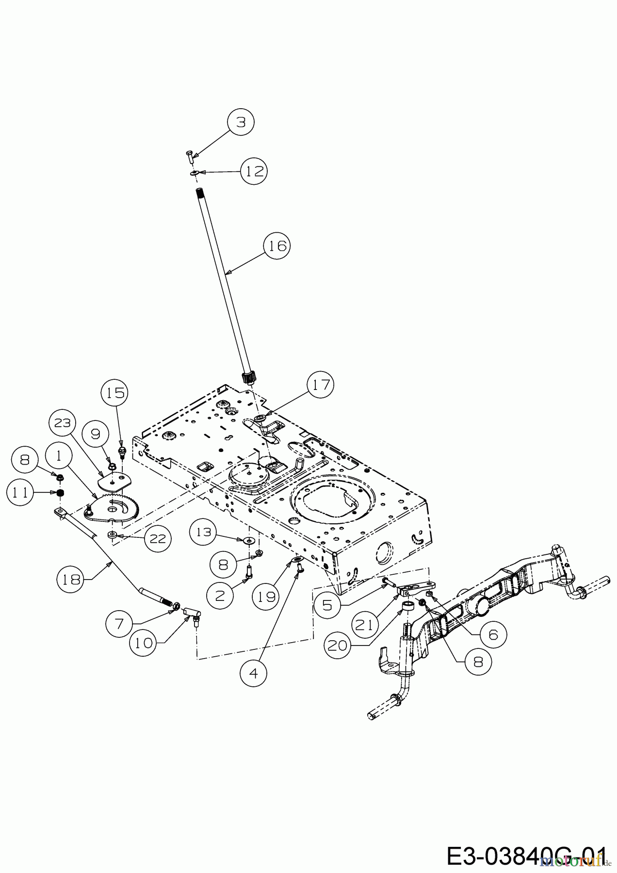  Wolf-Garten Lawn tractors 105.180 H 13HT71WN650  (2020) Steering