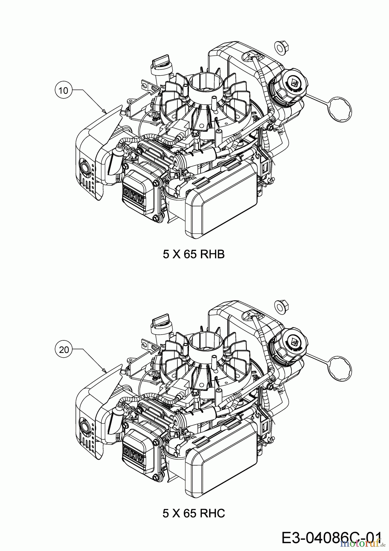  Wolf-Garten Petrol mower self propelled A 5300 A 12B-POKC650 (2019) Engine