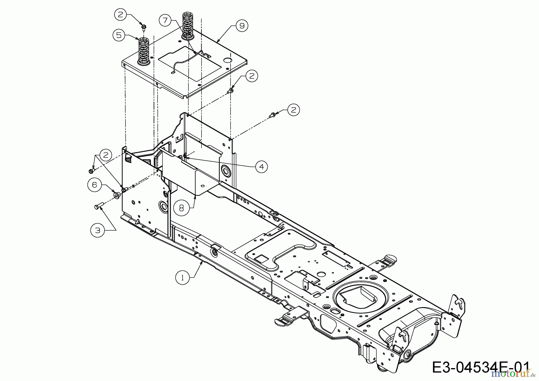  Wolf-Garten Lawn tractors Expert 96.160 H 13AG93WF650  (2014) Frame