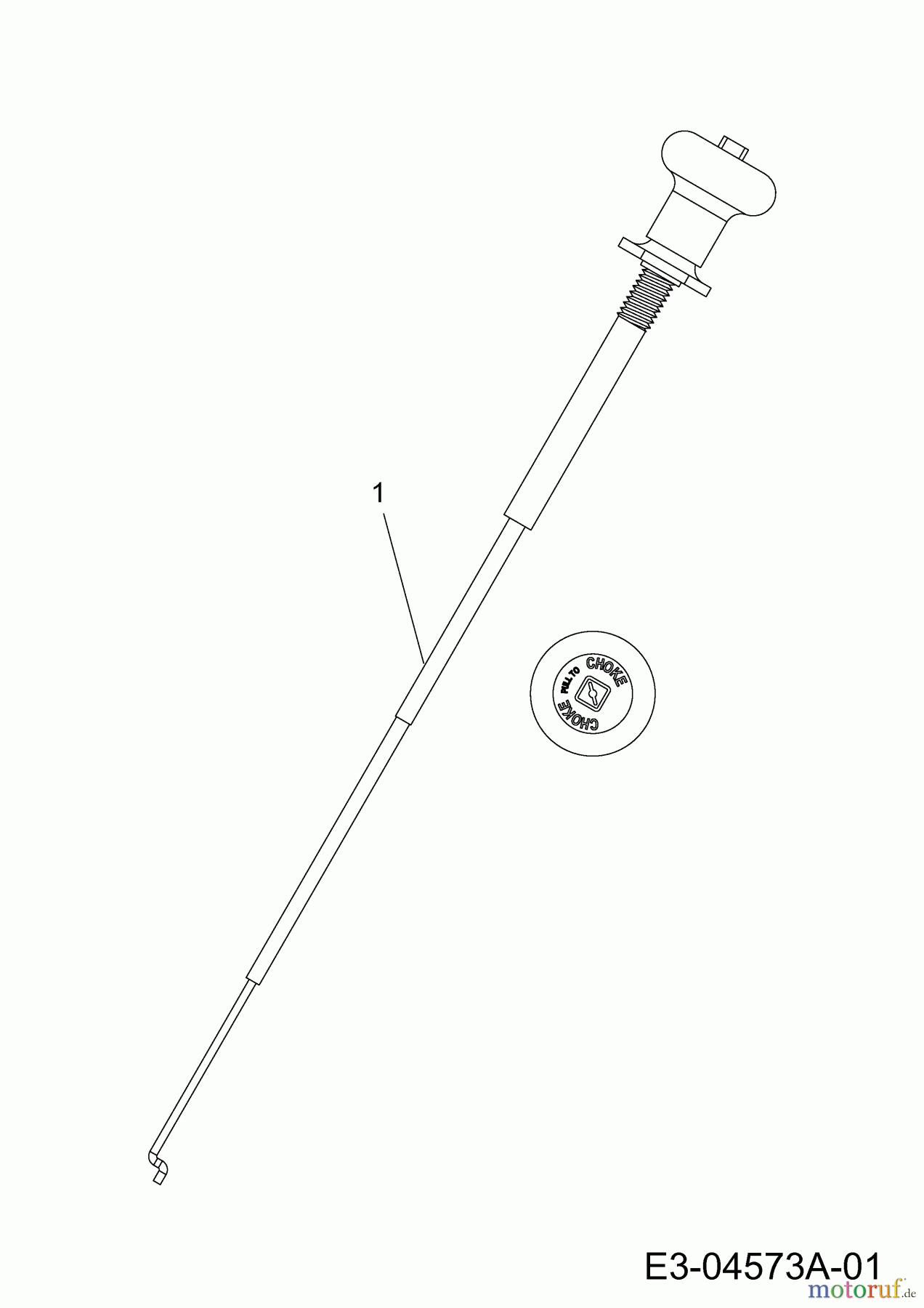  Wolf-Garten Lawn tractors Expert 96.160 H 13BG93WF650  (2014) Choke control