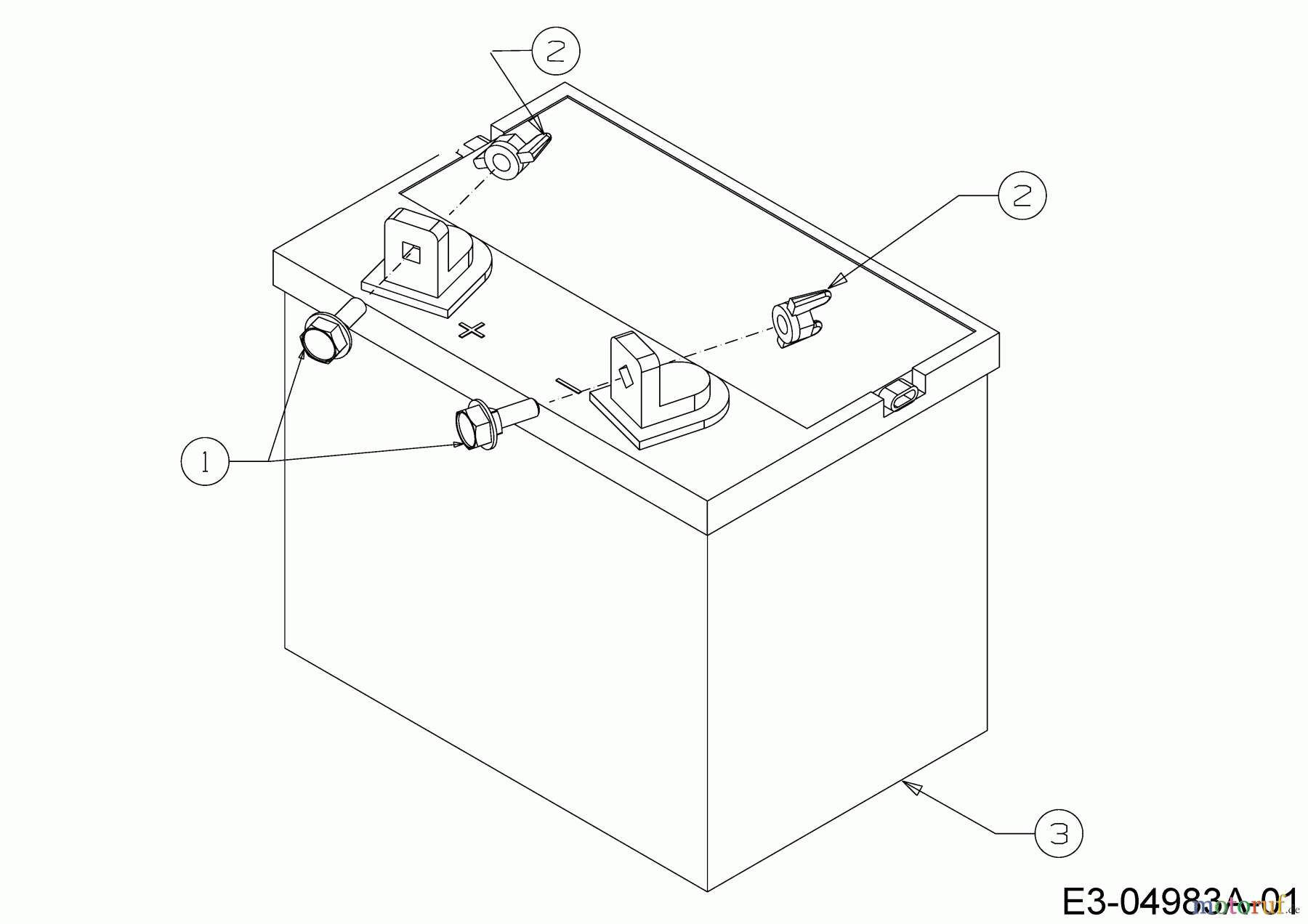  Wolf-Garten Lawn tractors Expert 107.180 H 13AG93WG650  (2014) Battery