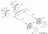 Wolf-Garten UV 35 B 3635000 (2019) Spareparts Height adjustment, Wheels