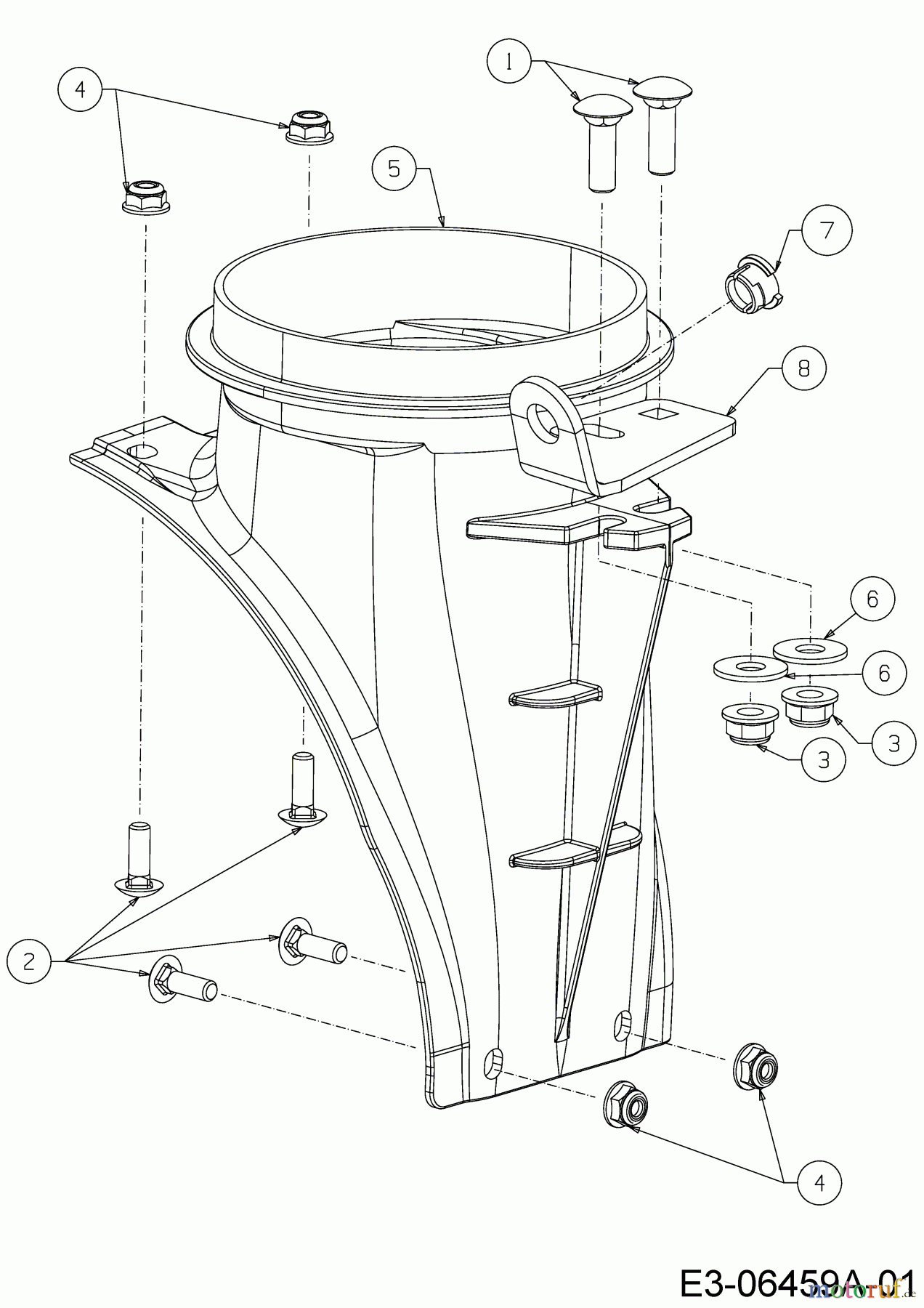  Wolf-Garten Snow throwers SF 61 E 31AW6BF2650  (2020) Chute adapter