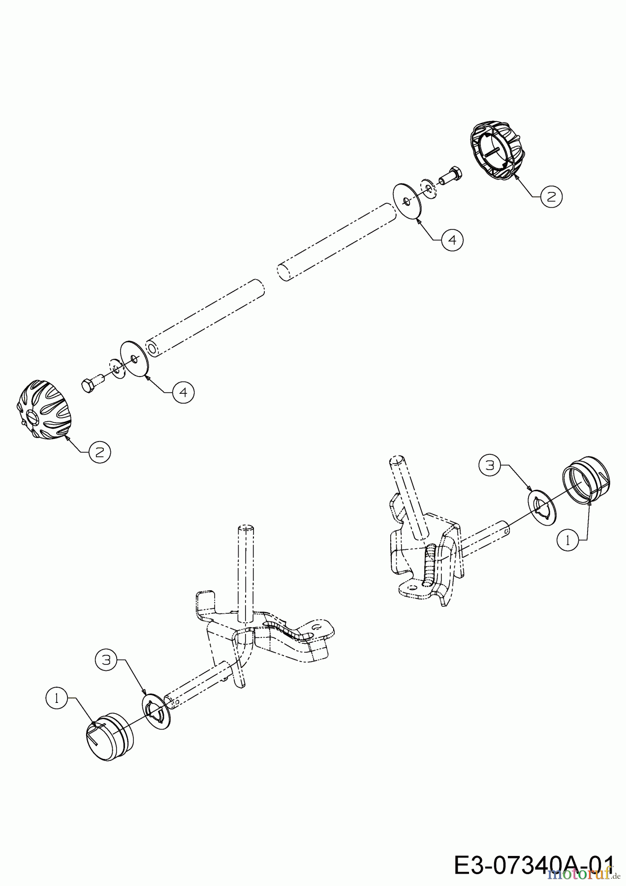  Wolf-Garten Lawn tractors Expert 107.175 A 13BD90WG650  (2014) Hub caps