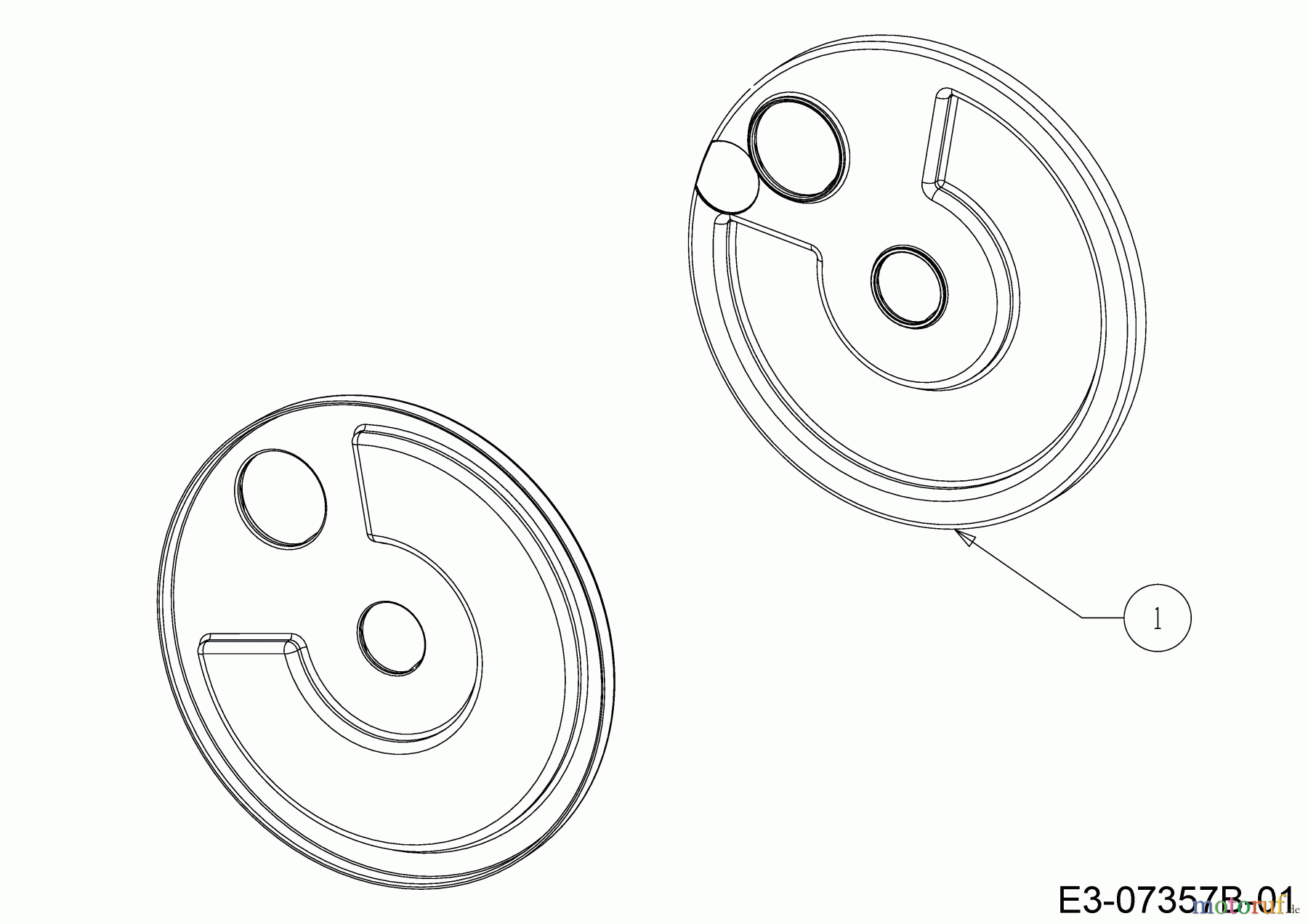  Wolf-Garten Petrol mower self propelled A 5300 A 12A-POKC650  (2018) Wheel dust cover