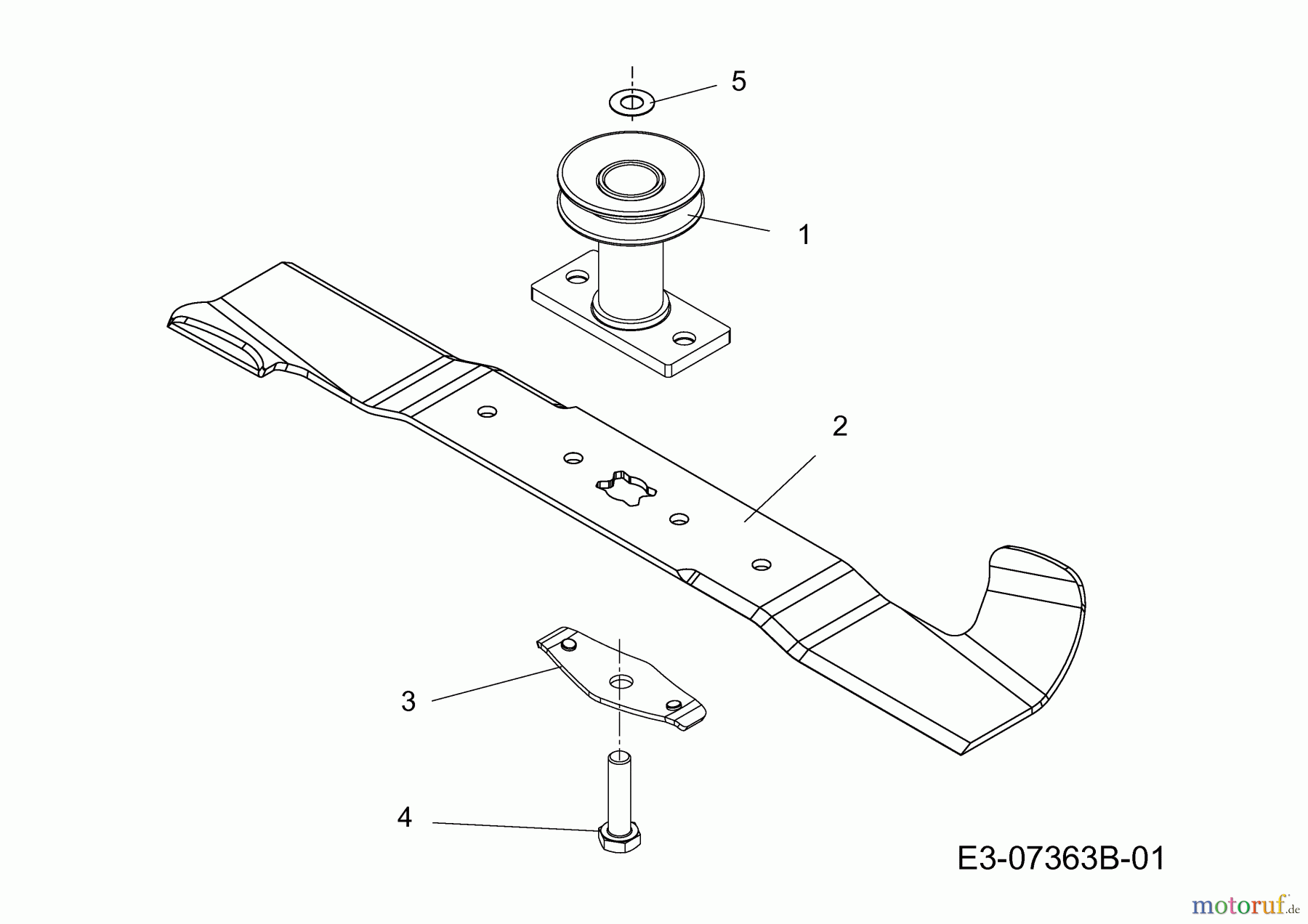  Wolf-Garten Petrol mower Expert 46 B 11B-K15E650  (2014) Blade, Blade adapter