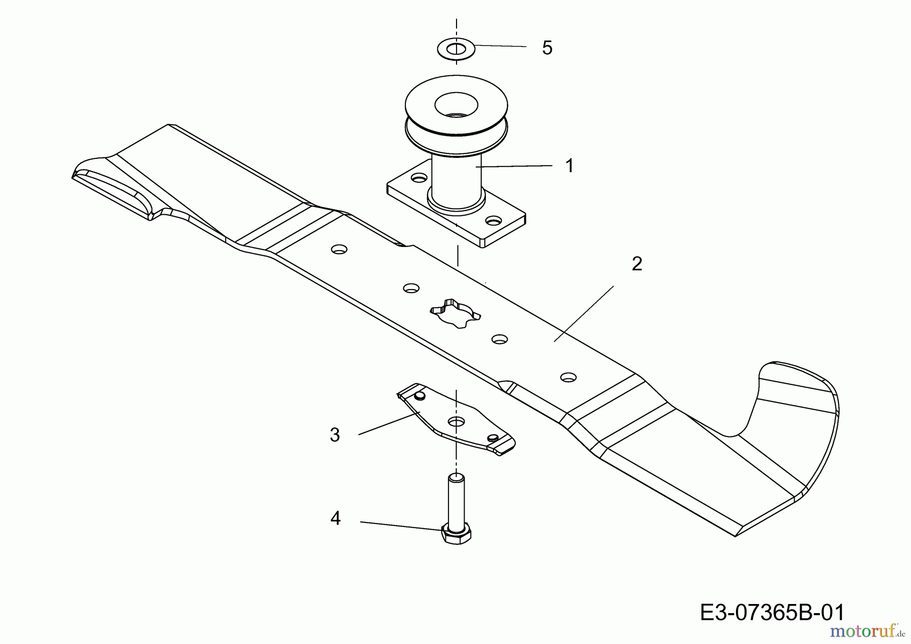  Wolf-Garten Petrol mower self propelled Expert 46 BA V ES 12BGK18Z650  (2014) Blade, Blade adapter