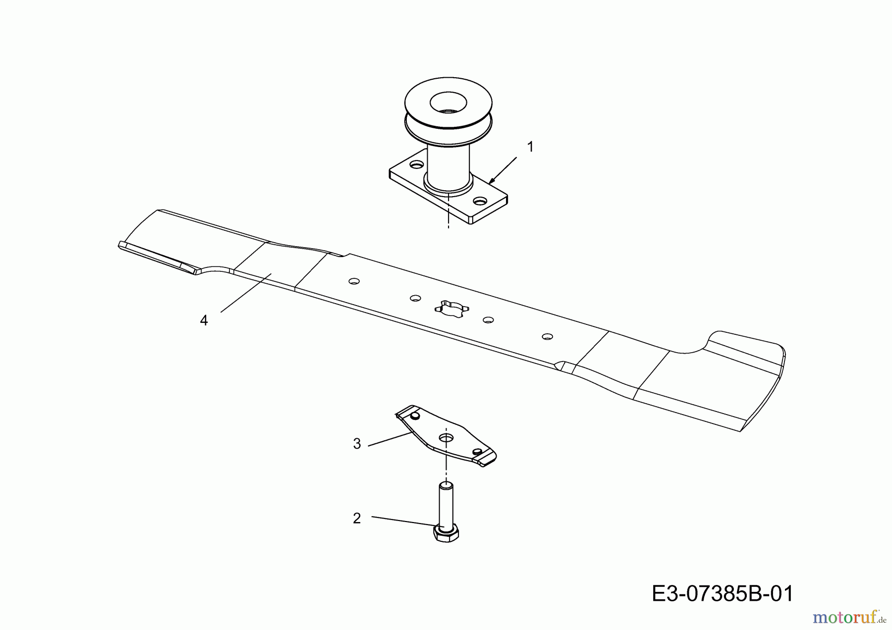  Wolf-Garten Petrol mower self propelled Expert 53 BA V ES 12BGQ56L650  (2014) Blade, Blade adapter