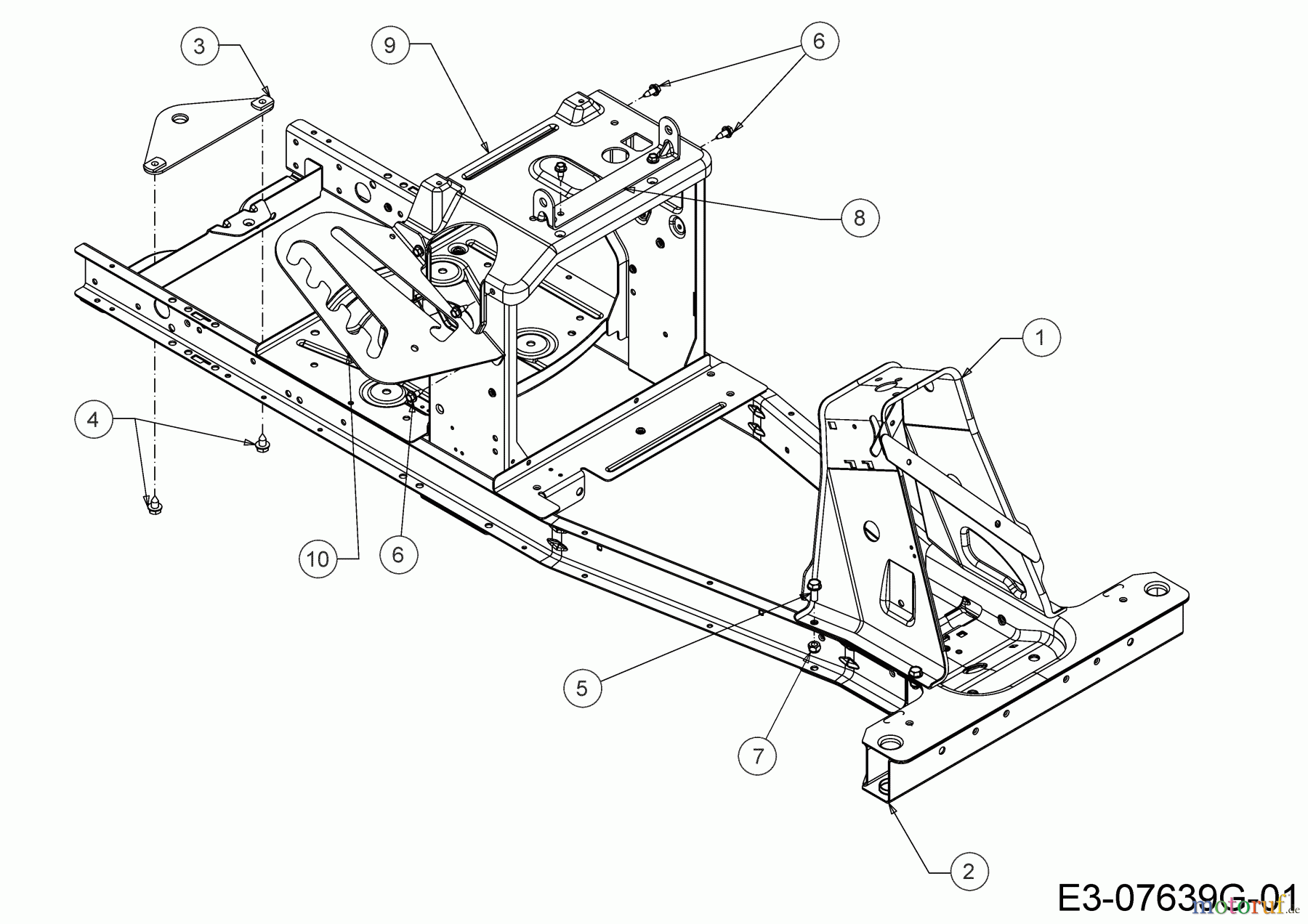  Wolf-Garten Lawn tractors Scooter Pro 13C226HD650  (2019) Frame