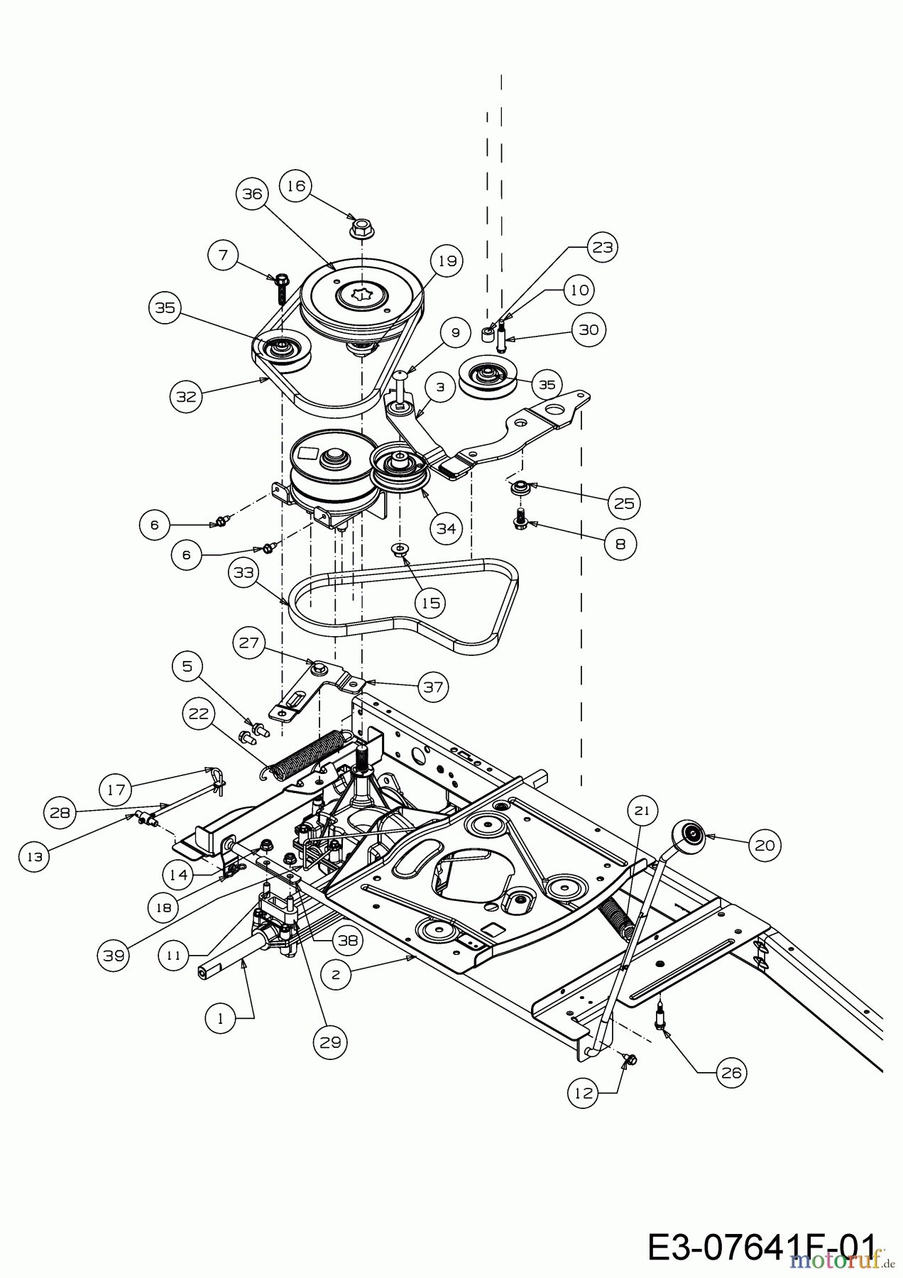  Wolf-Garten Lawn tractors Scooter Pro 13C226HD650  (2018) Drive system