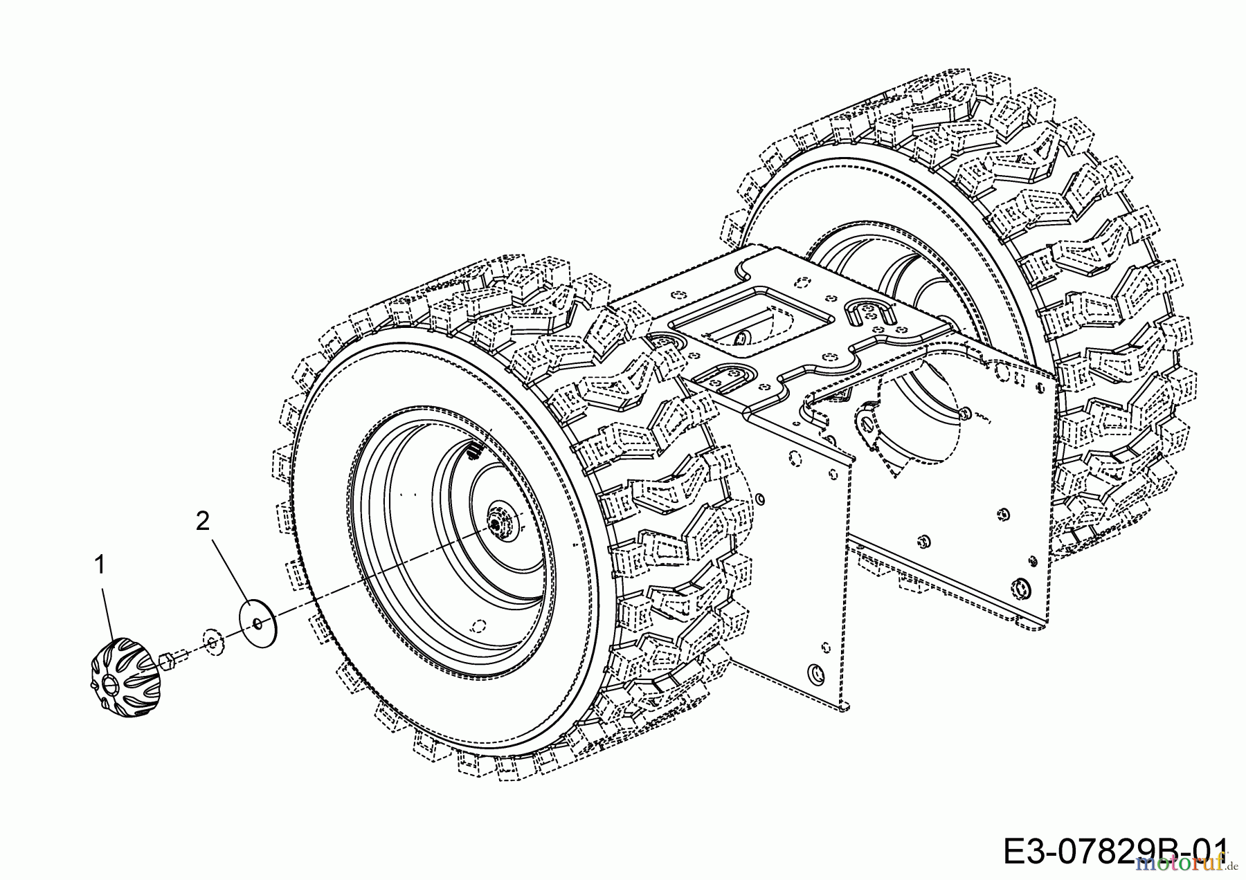  Wolf-Garten Snow throwers Expert 7190 HD 31AY55SY650  (2018) Hub caps