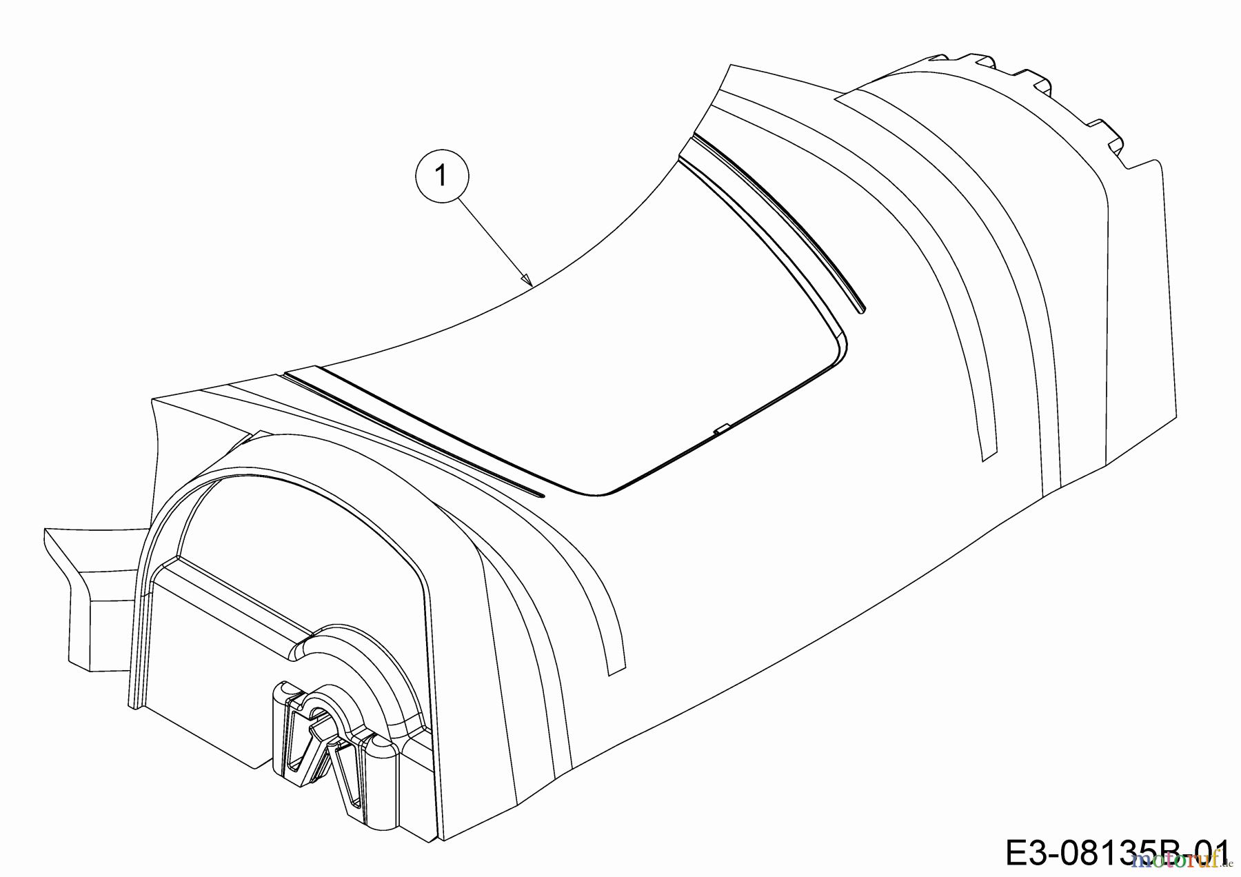  Wolf-Garten Petrol mower self propelled Expert 530 A 12C-PUKC650 (2019) Cover front axle