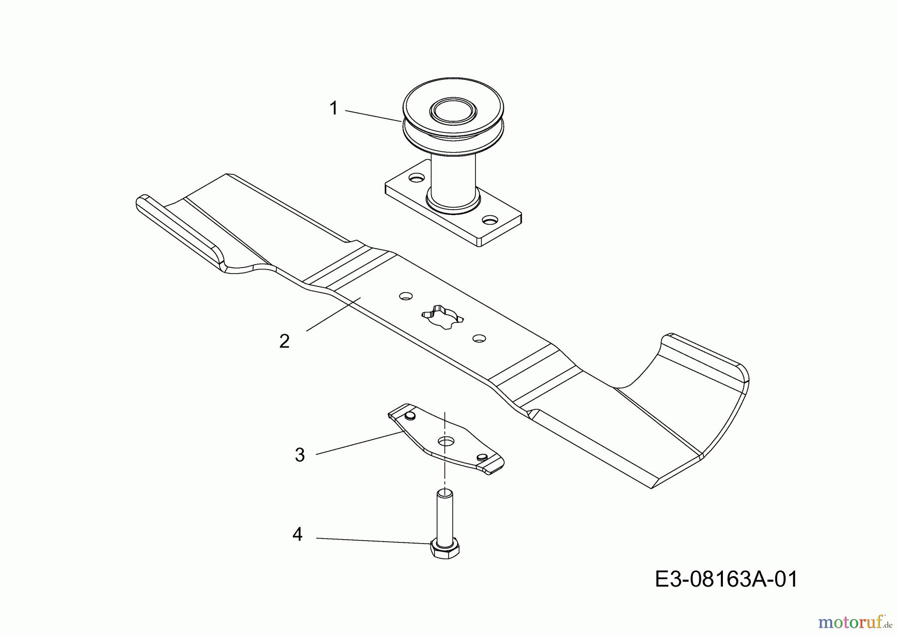  Wolf-Garten Petrol mower self propelled Expert 420 A 12A-LUSC650  (2014) Blade, Blade adapter