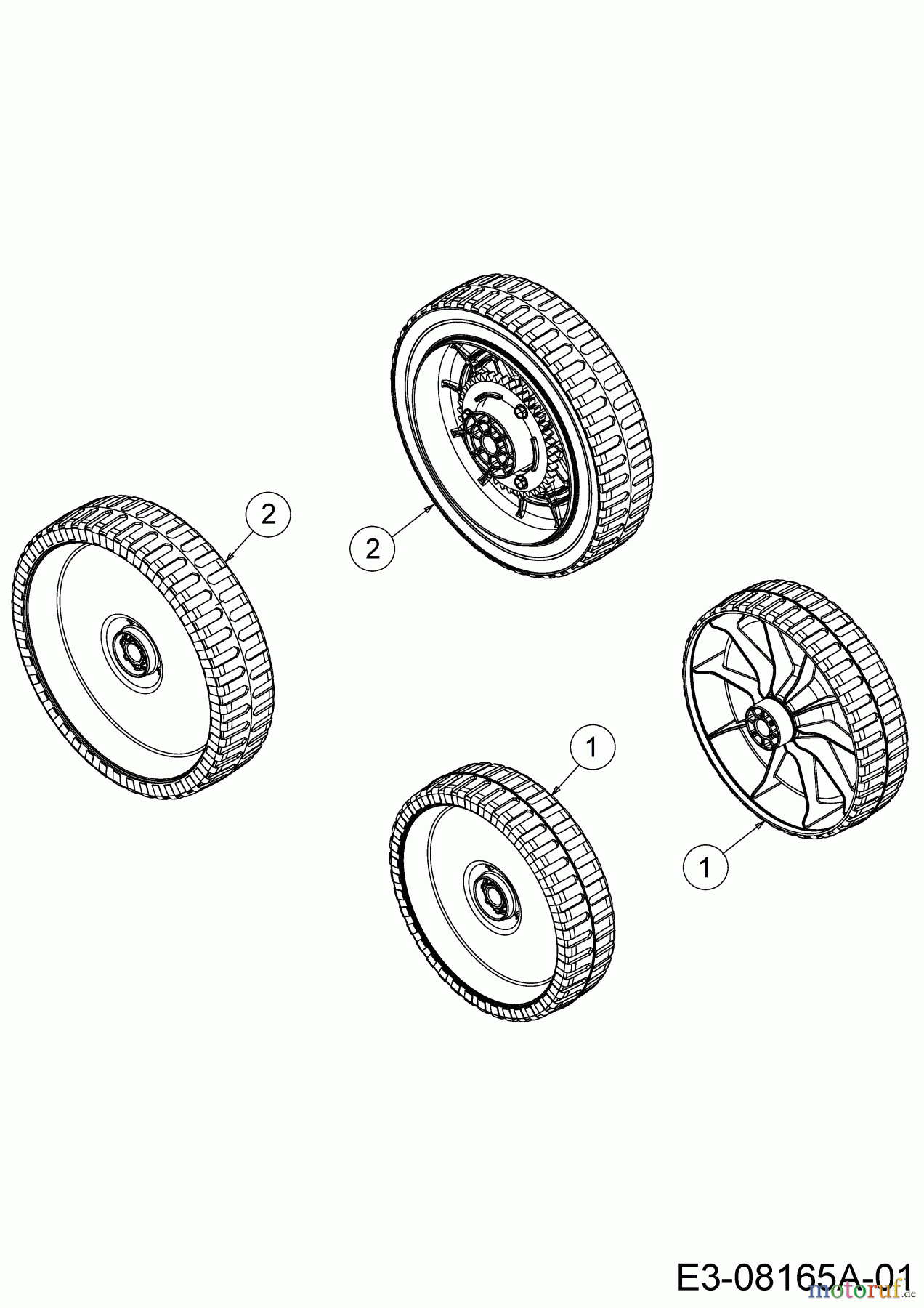  Wolf-Garten Petrol mower self propelled WA 46 A 12A-TO5B650  (2020) Wheels